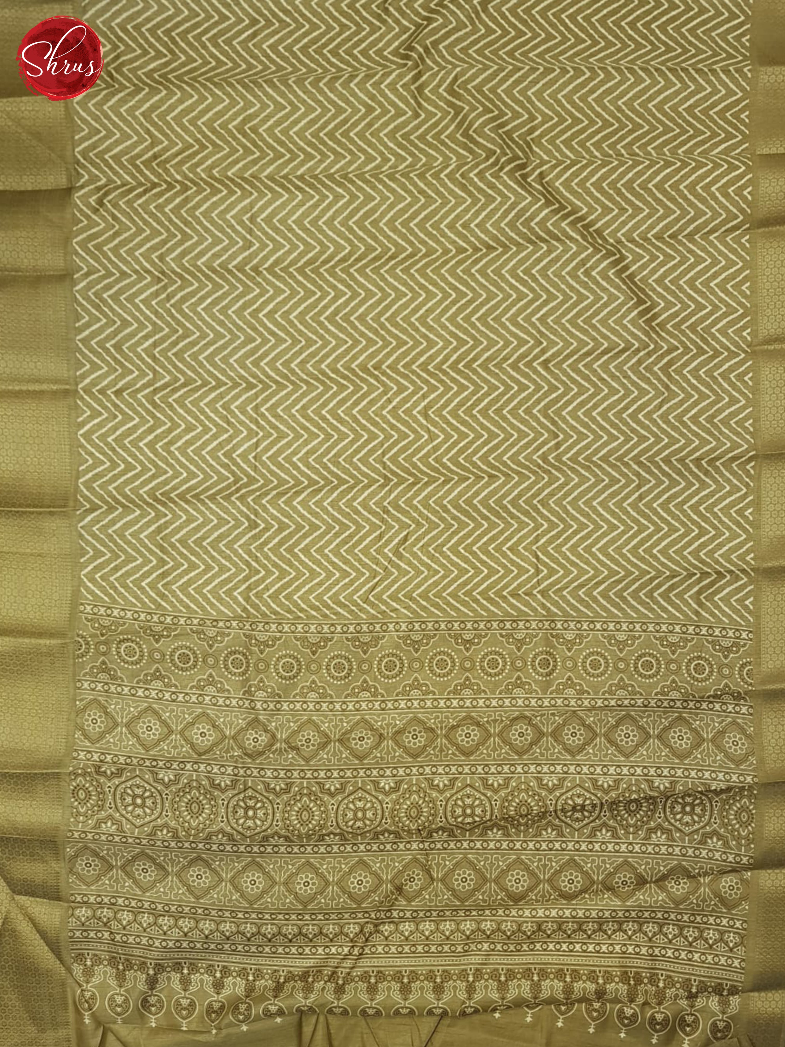 Light Brown(Single Tone) - Semi Crepe Saree - Shop on ShrusEternity.com