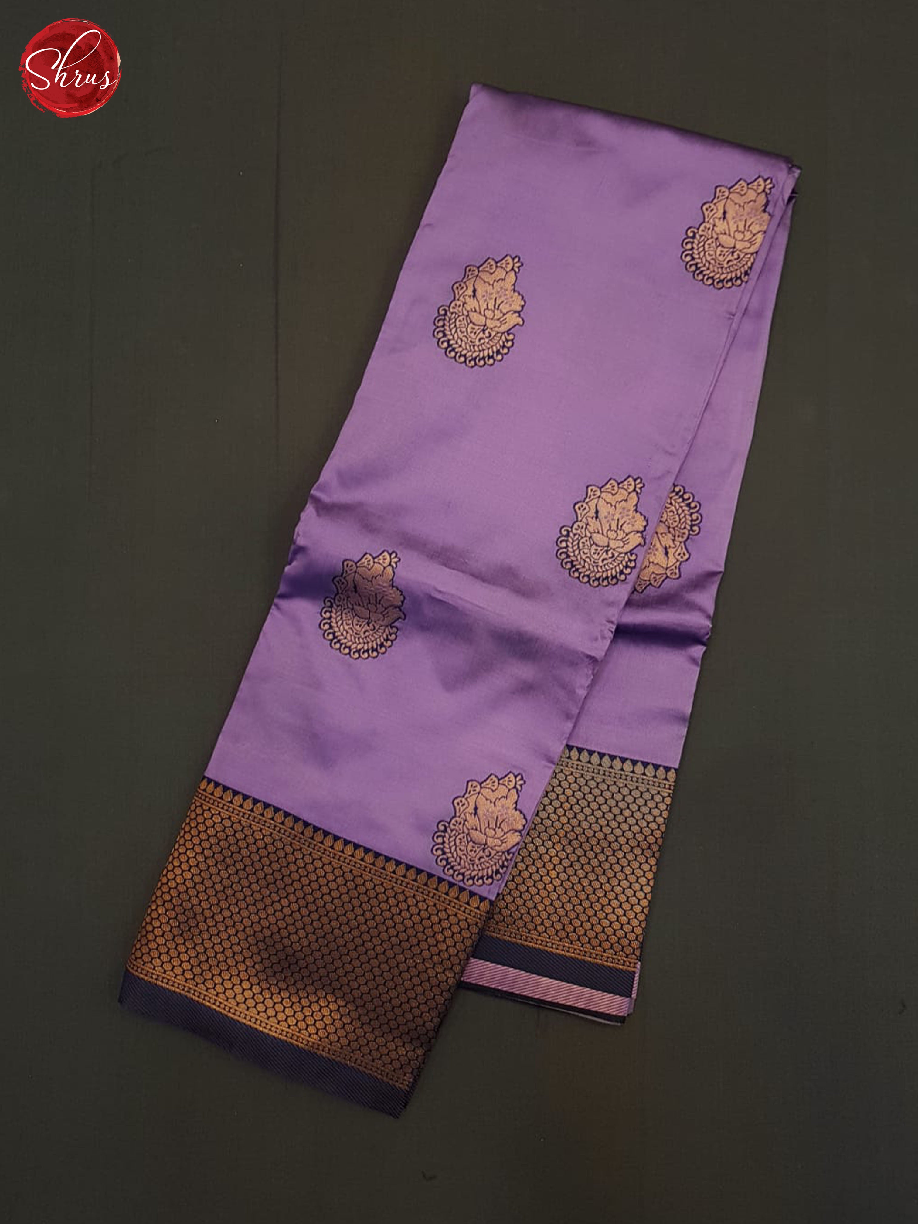 Lavender And Blue-Semi soft silk saree - Shop on ShrusEternity.com