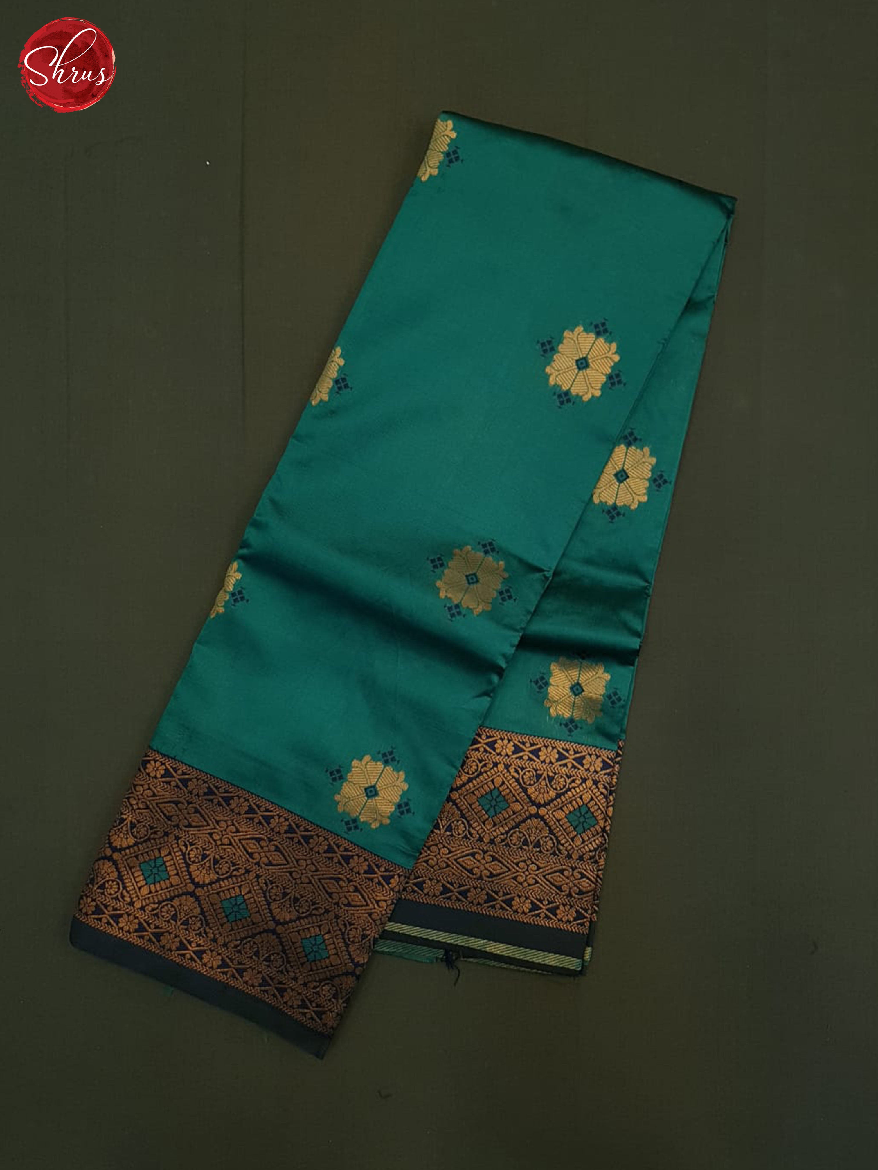 Green And Blue-Semi Soft silk saree - Shop on ShrusEternity.com