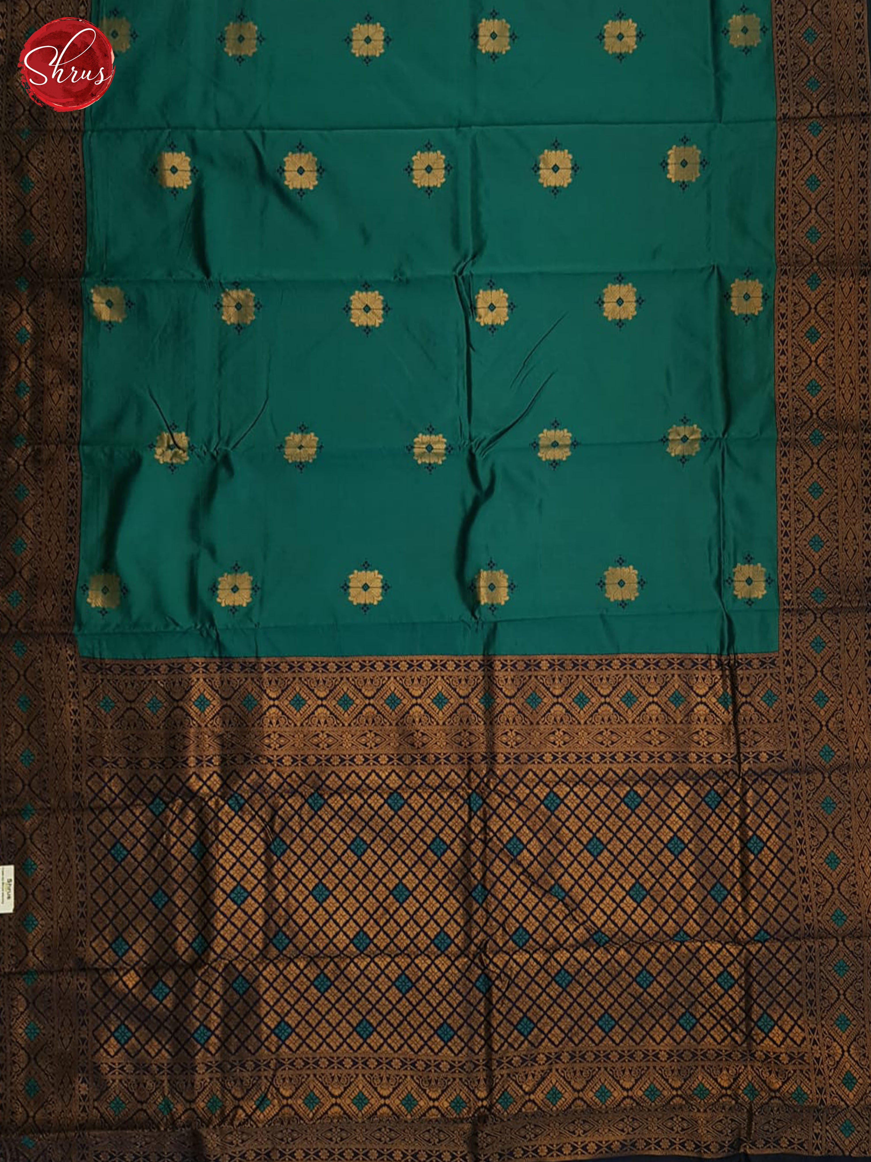 Green And Blue-Semi Soft silk saree - Shop on ShrusEternity.com