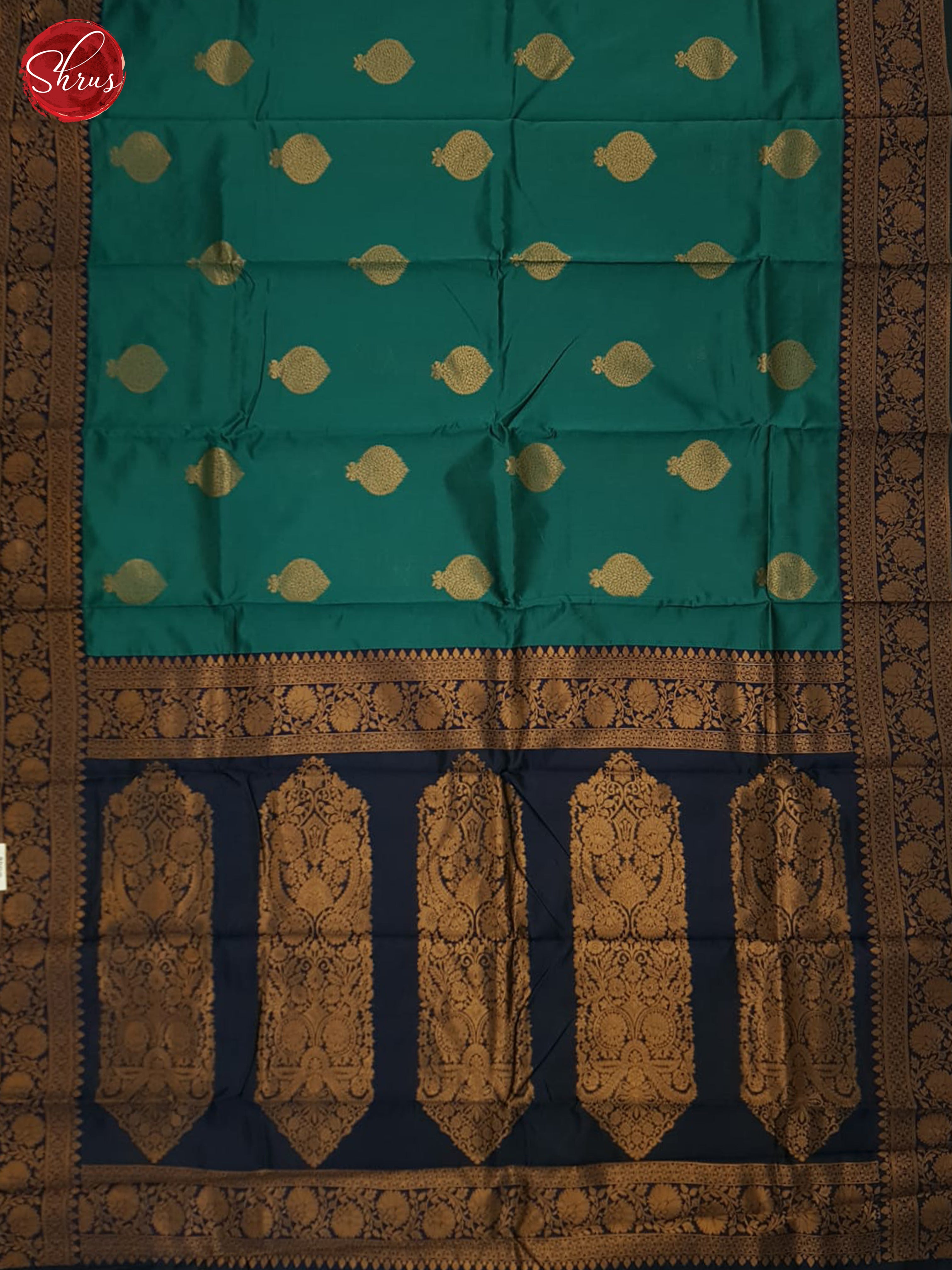 Green And Blue - Semi Soft Silk Saree - Shop on ShrusEternity.com