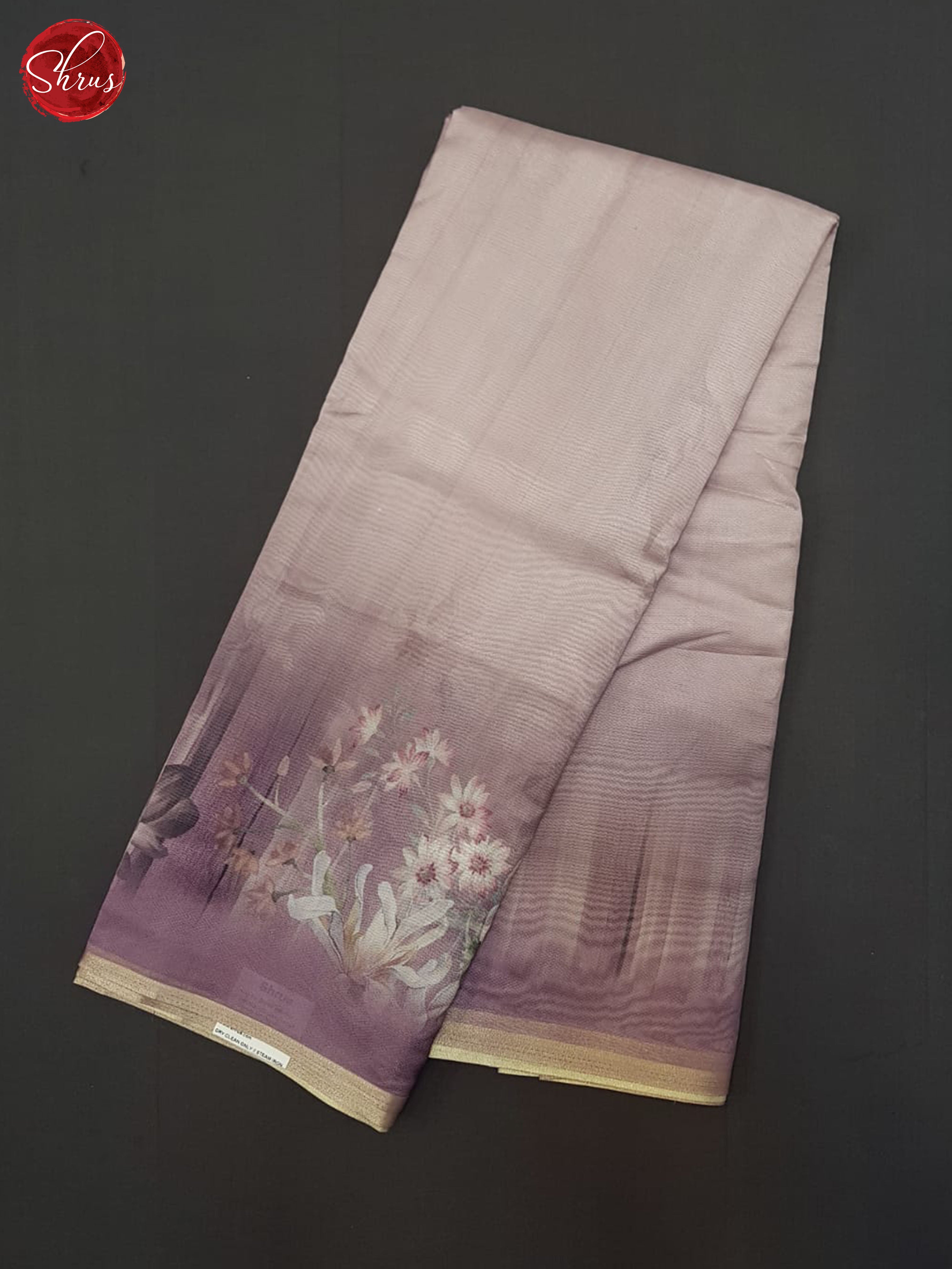 Mild Lavender(Single Tone) - Semi Organza Saree - Shop on ShrusEternity.com