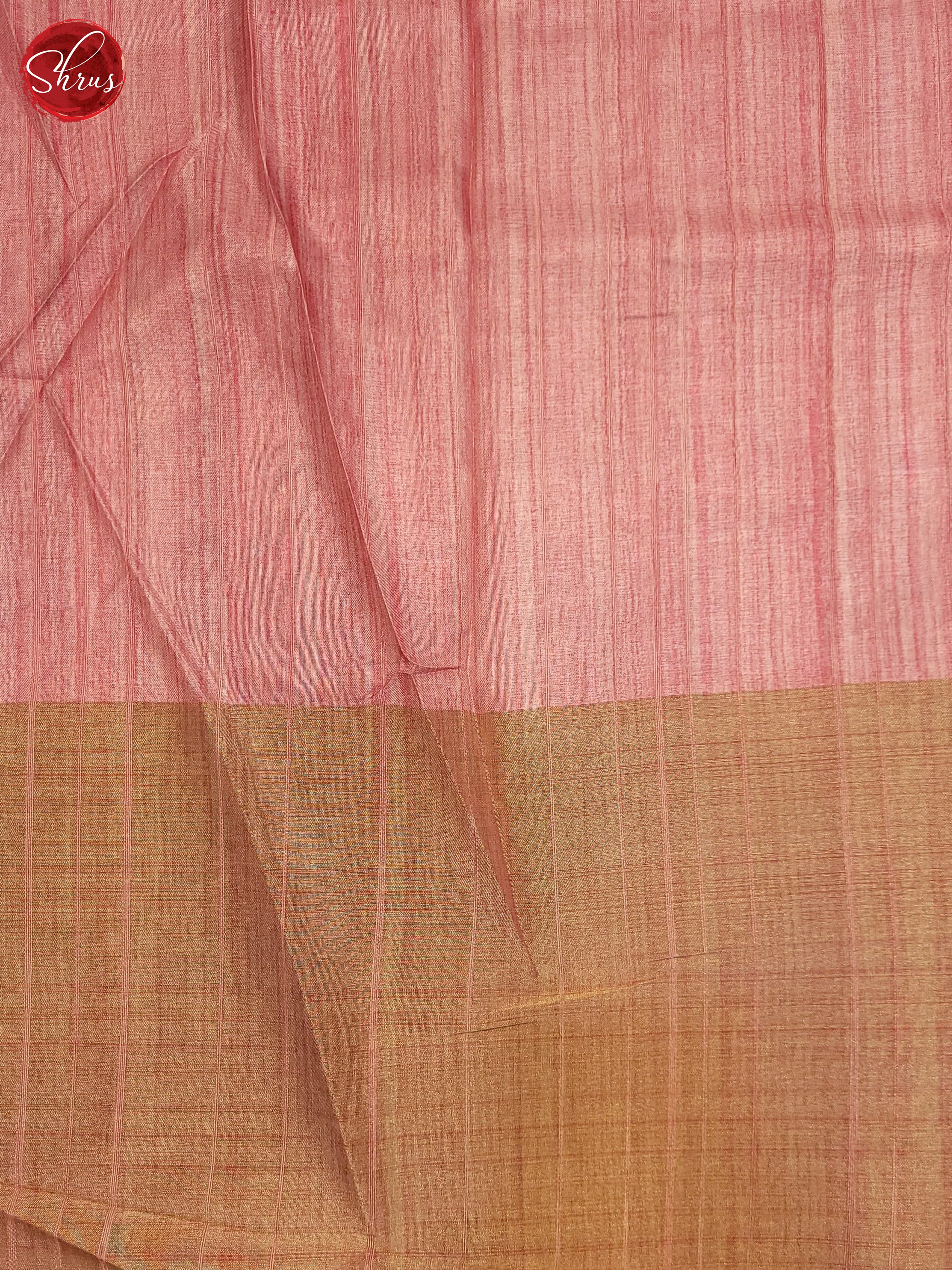 Blue & Pink- Semi Tussar Saree - Shop on ShrusEternity.com