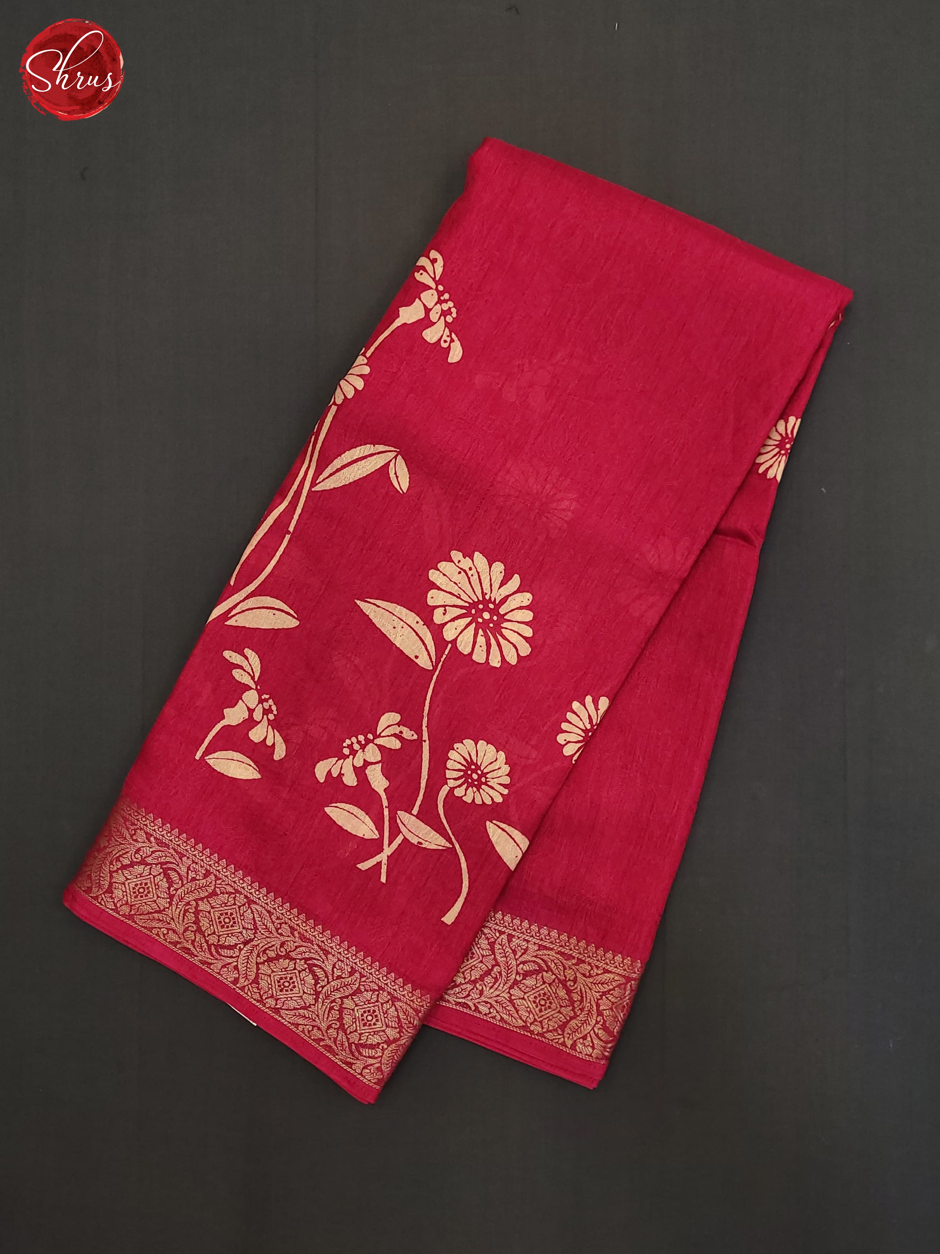 Pink(Single Tone) - Semi Crepe Saree - Shop on ShrusEternity.com