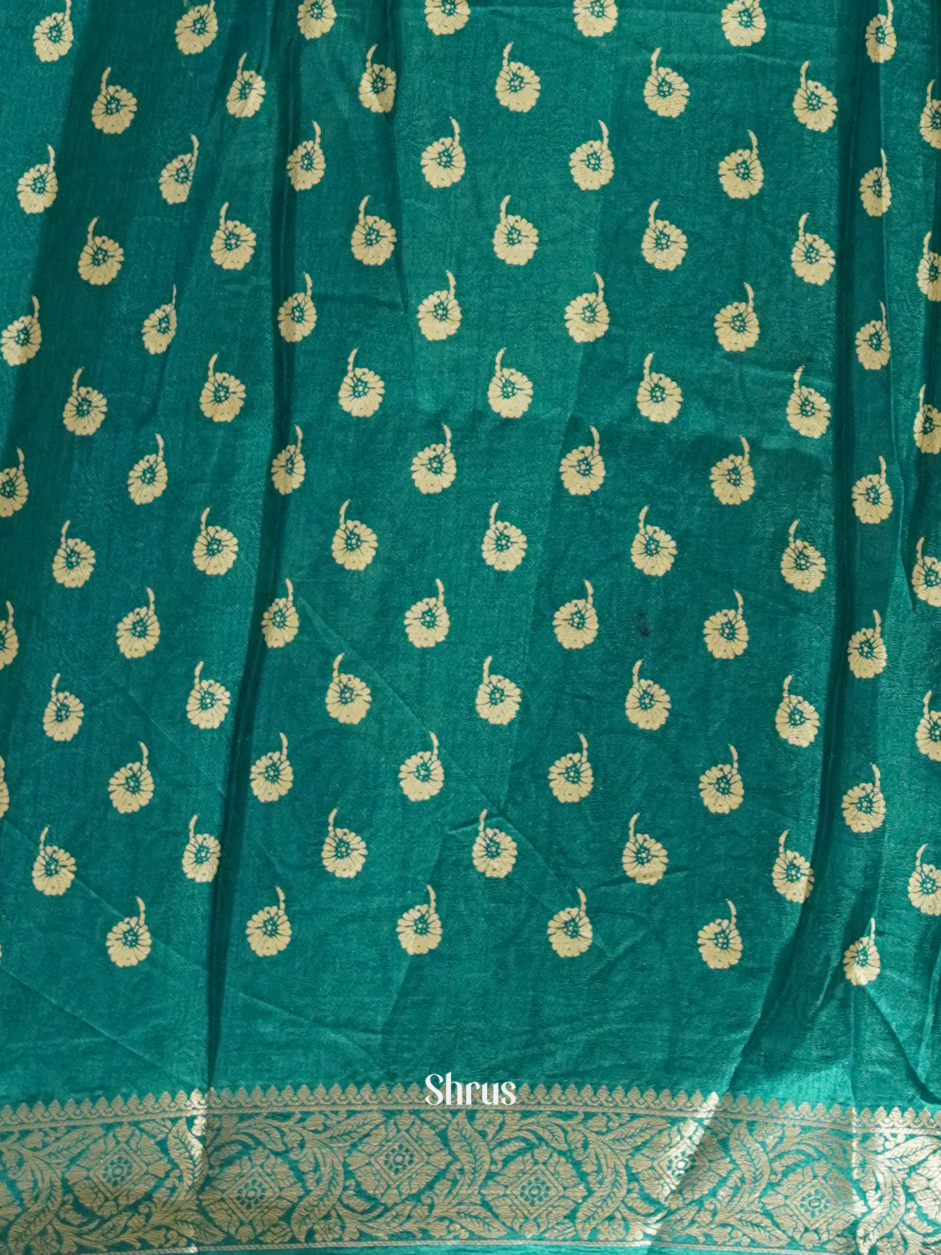 Green(Single tone)- Semi Crepe Saree