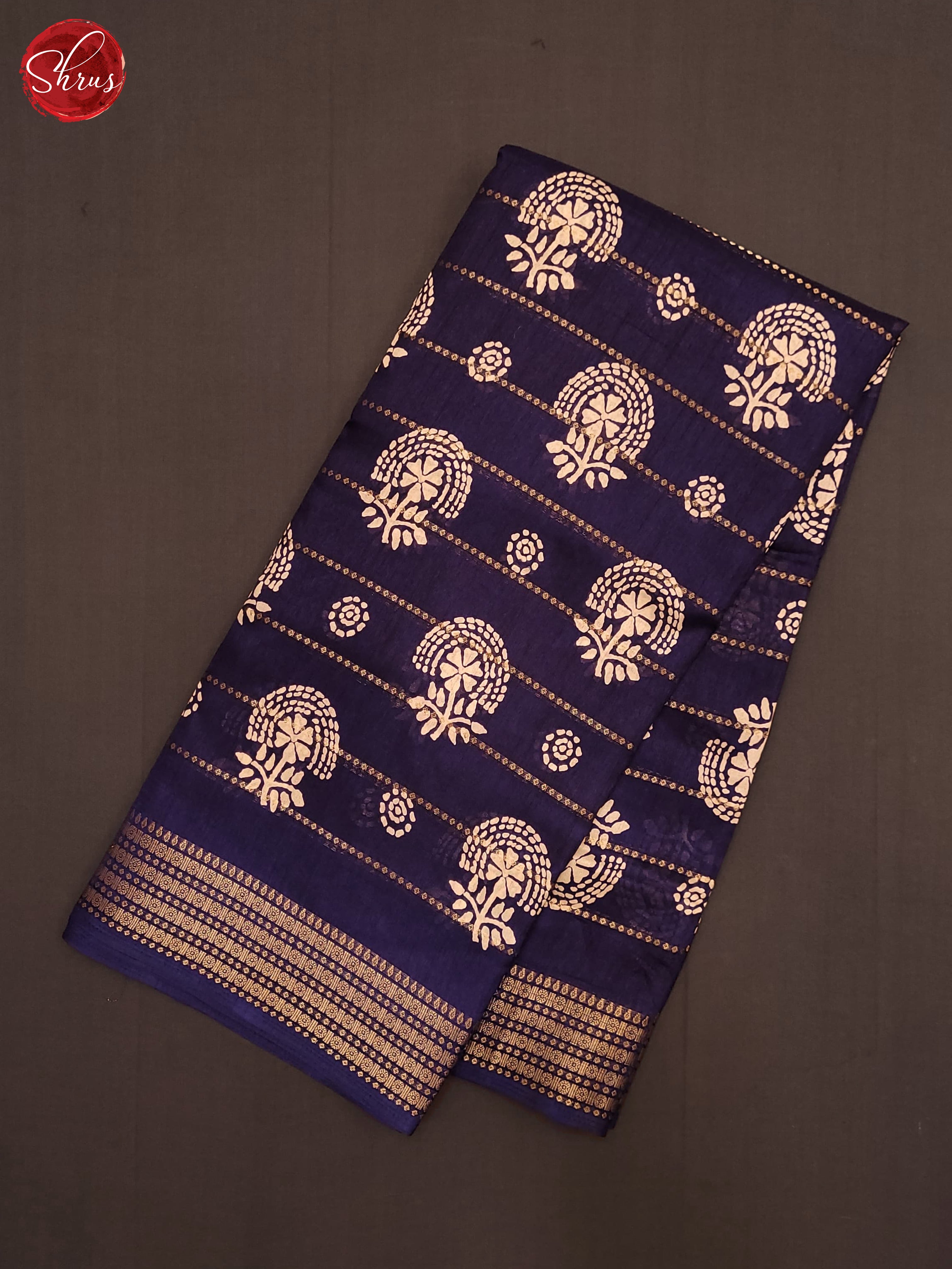 Blue(Single Tone)- Semi Crepe Saree - Shop on ShrusEternity.com