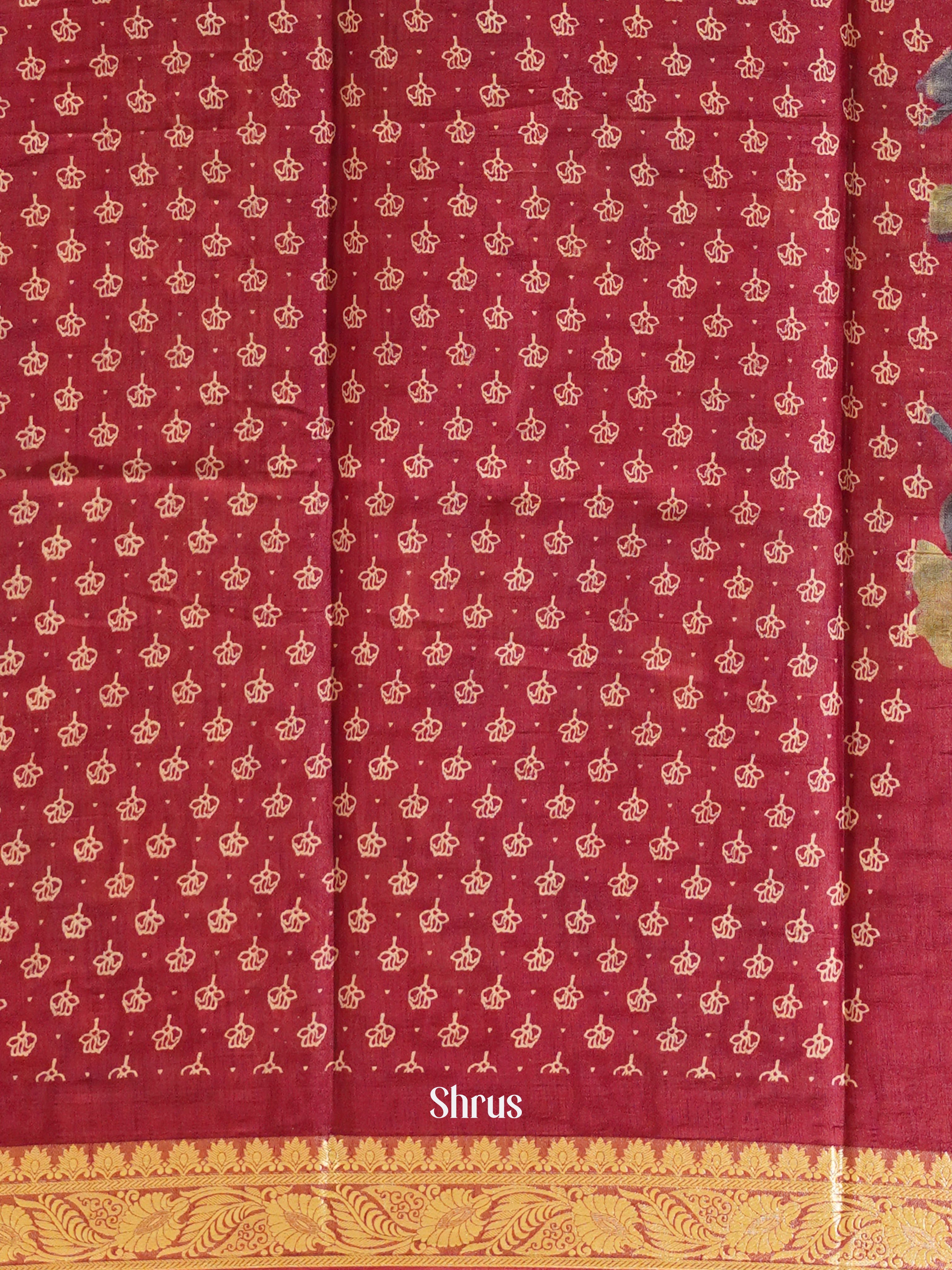 Pink(Single Tone)- Semi Crepe Saree