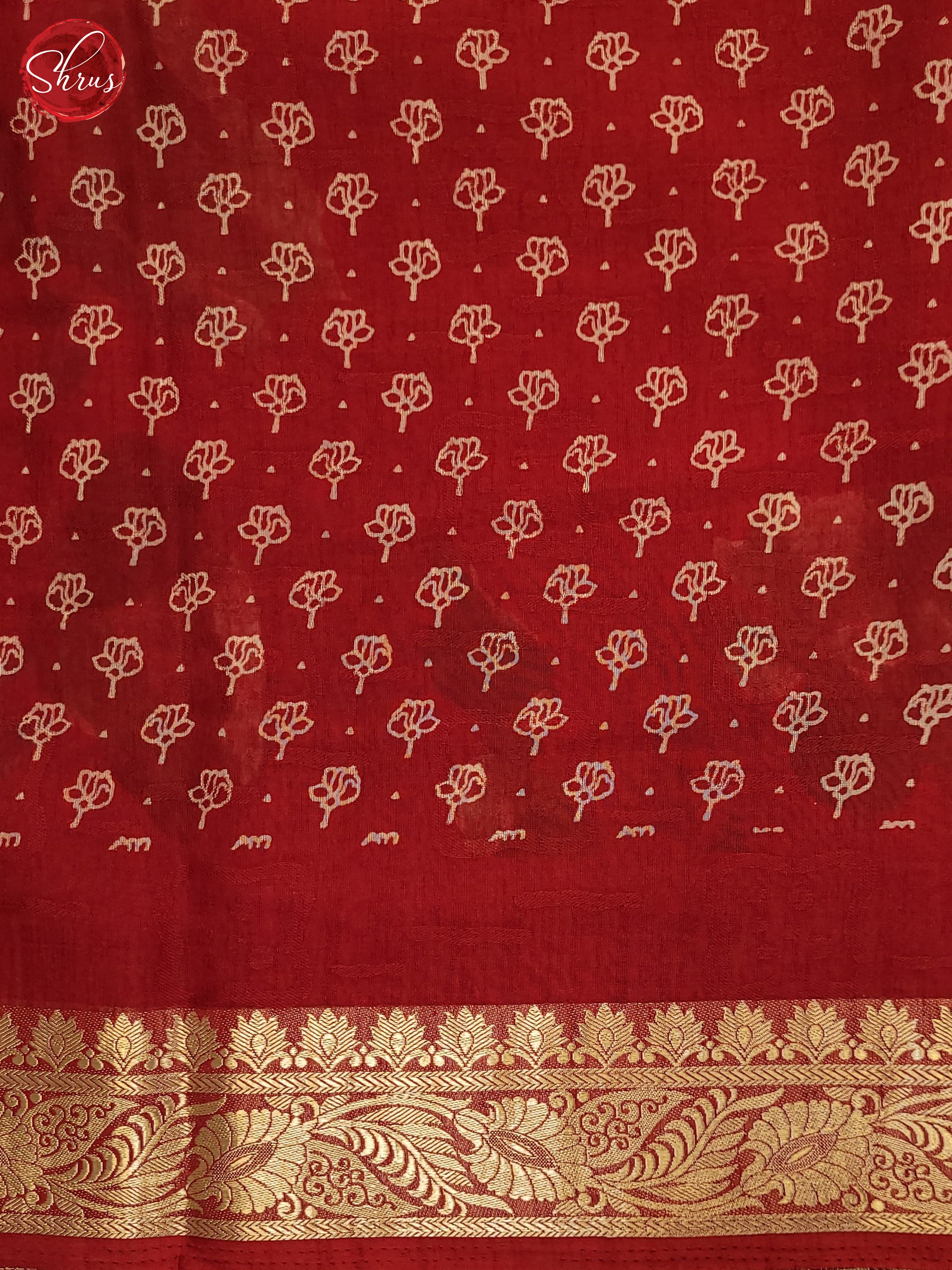 Red(Single Tone) - Semi Crepe Saree - Shop on ShrusEternity.com