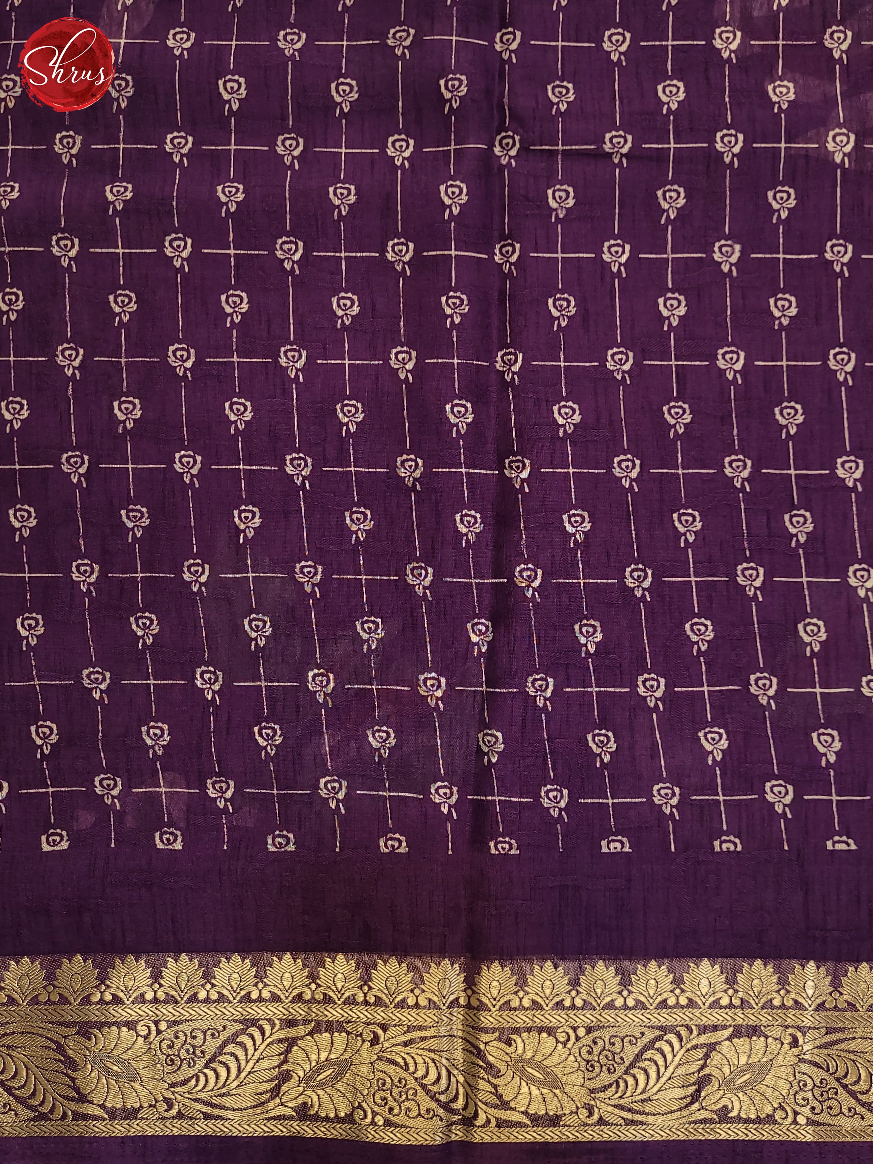 Purple(Single Tone) - Semi Crepe Saree - Shop on ShrusEternity.com