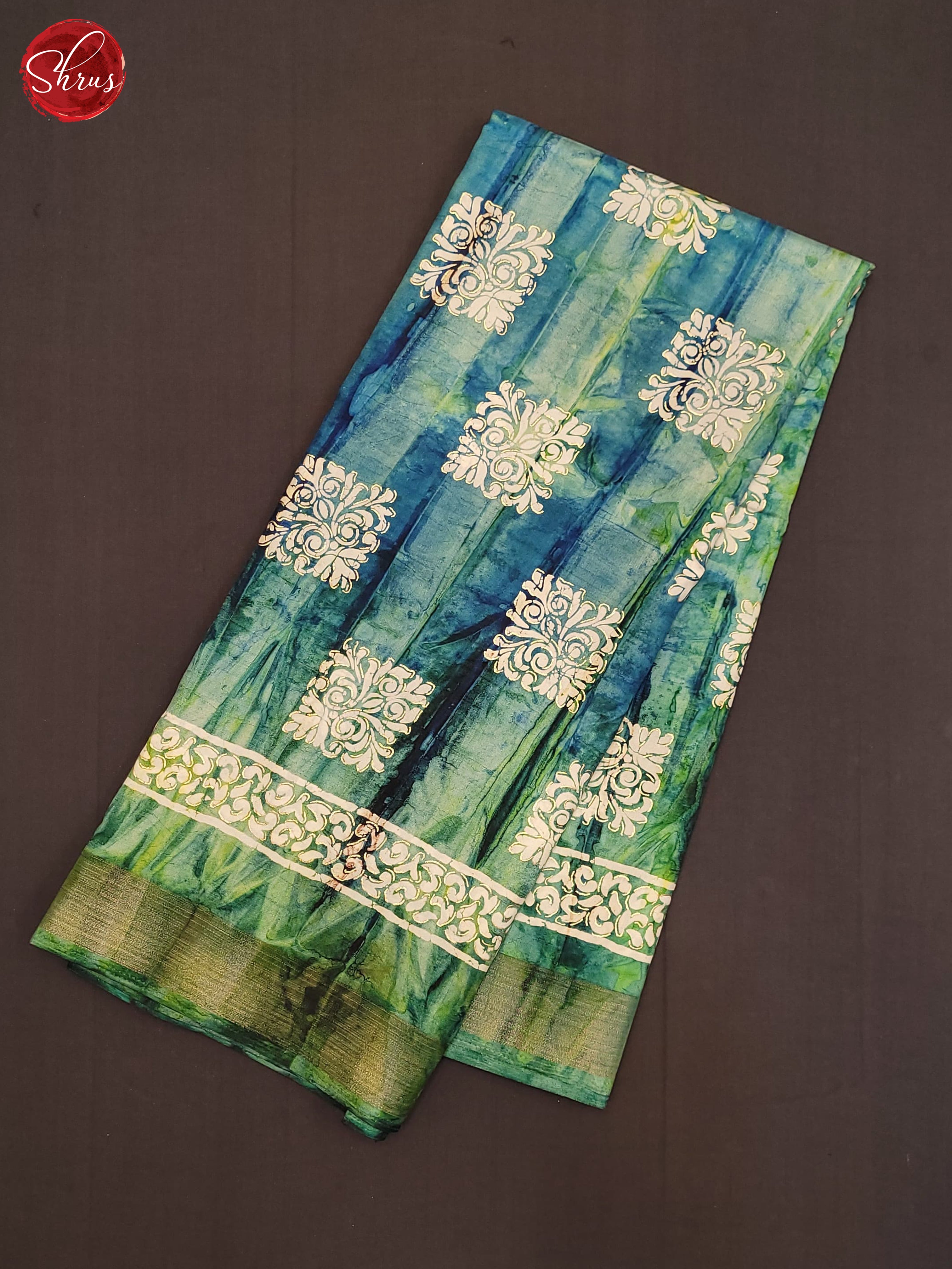 Green(Single Tone) - Semi Crepe Saree - Shop on ShrusEternity.com