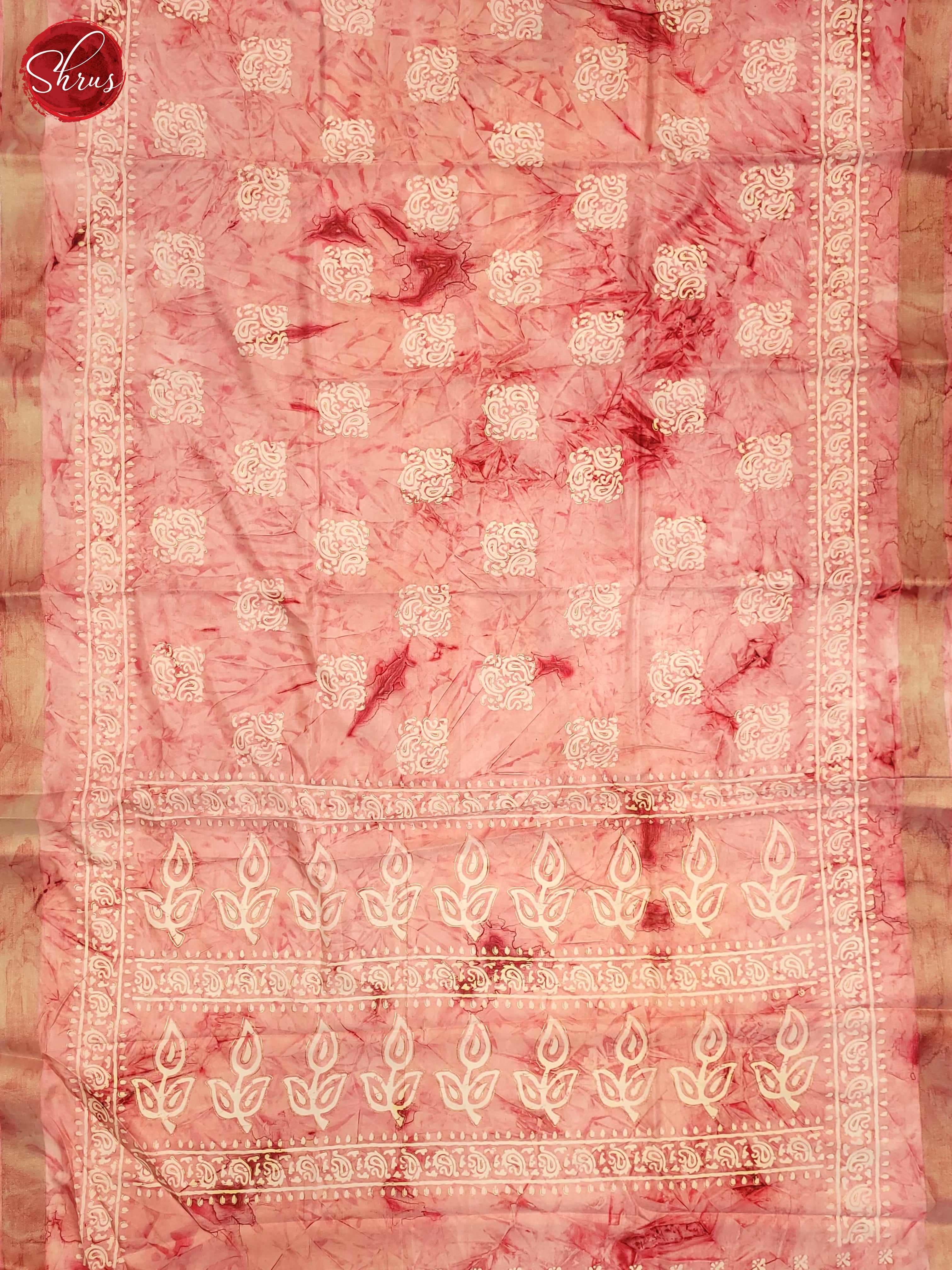 Pink(SIngle Tone) - Semi Crepe Saree - Shop on ShrusEternity.com