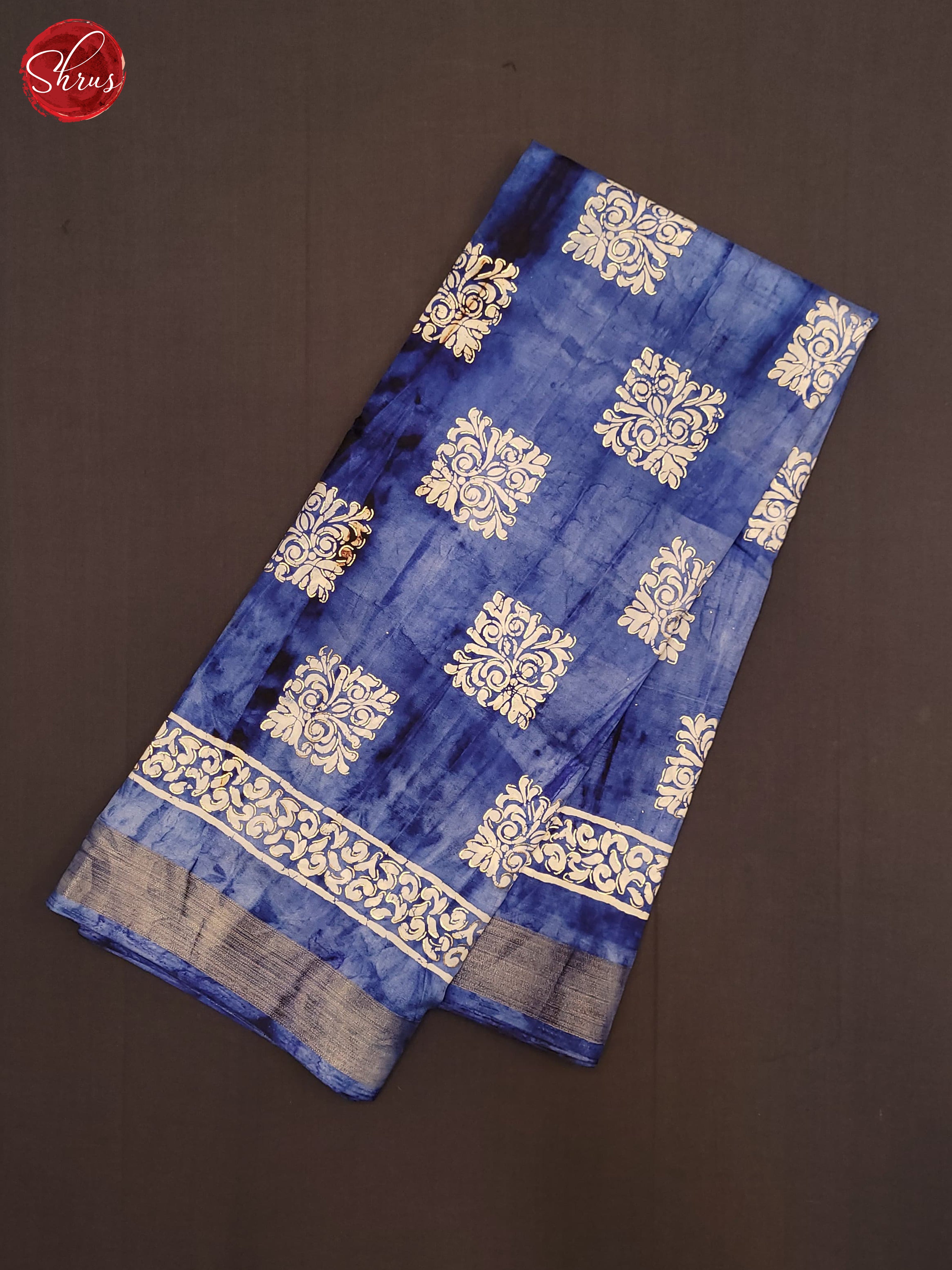 Blue(Single Tone)- Semi Crepe Saree - Shop on ShrusEternity.com