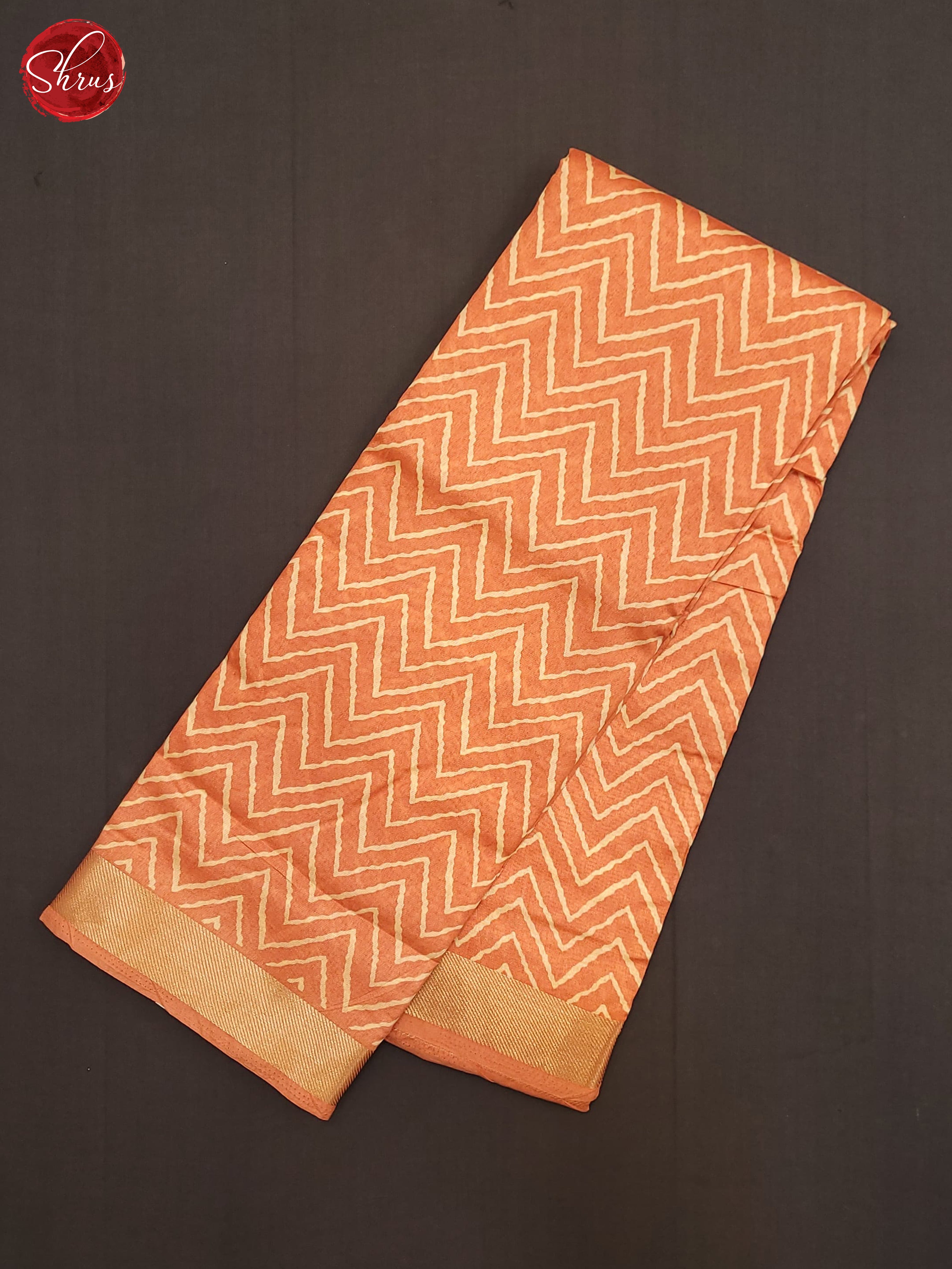 Orange(Single Tone) - Matka Cotton Saree - Shop on ShrusEternity.com