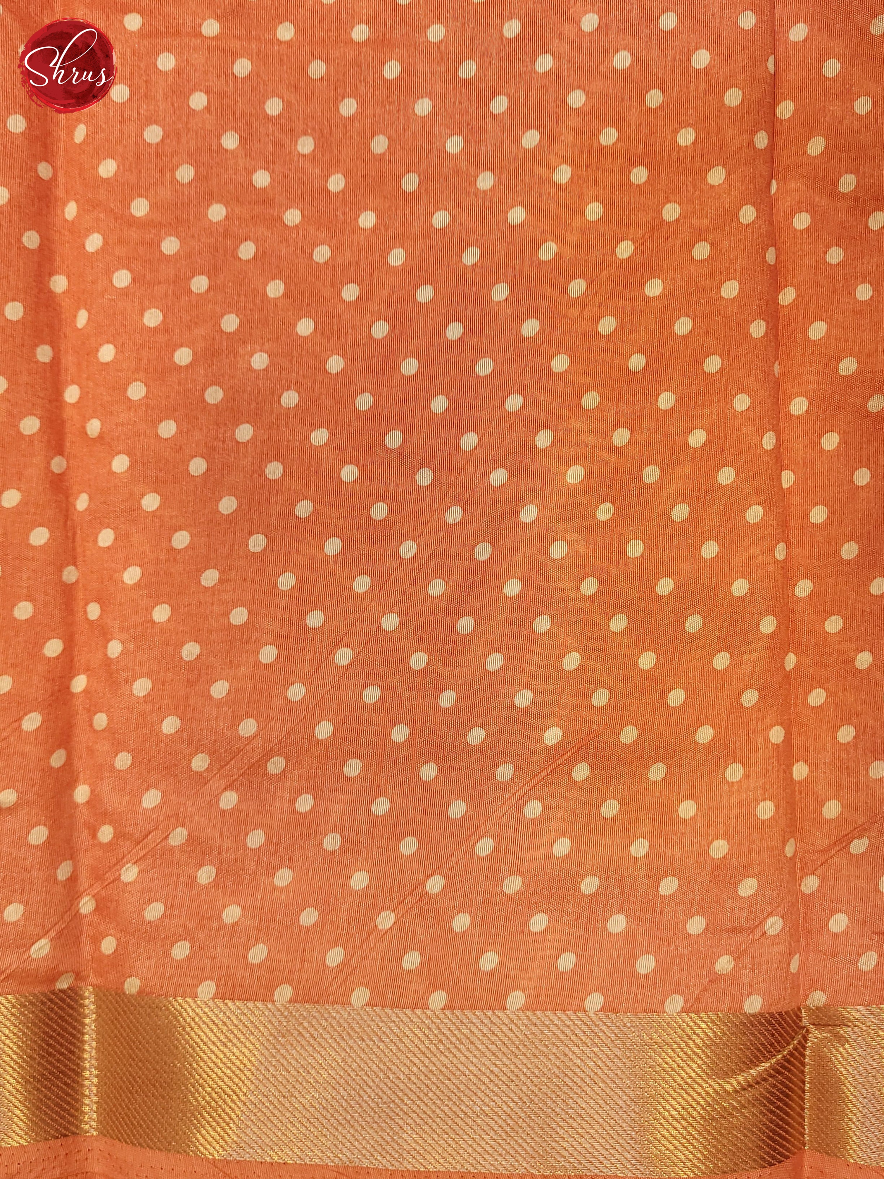 Orange(Single Tone) - Matka Cotton Saree - Shop on ShrusEternity.com