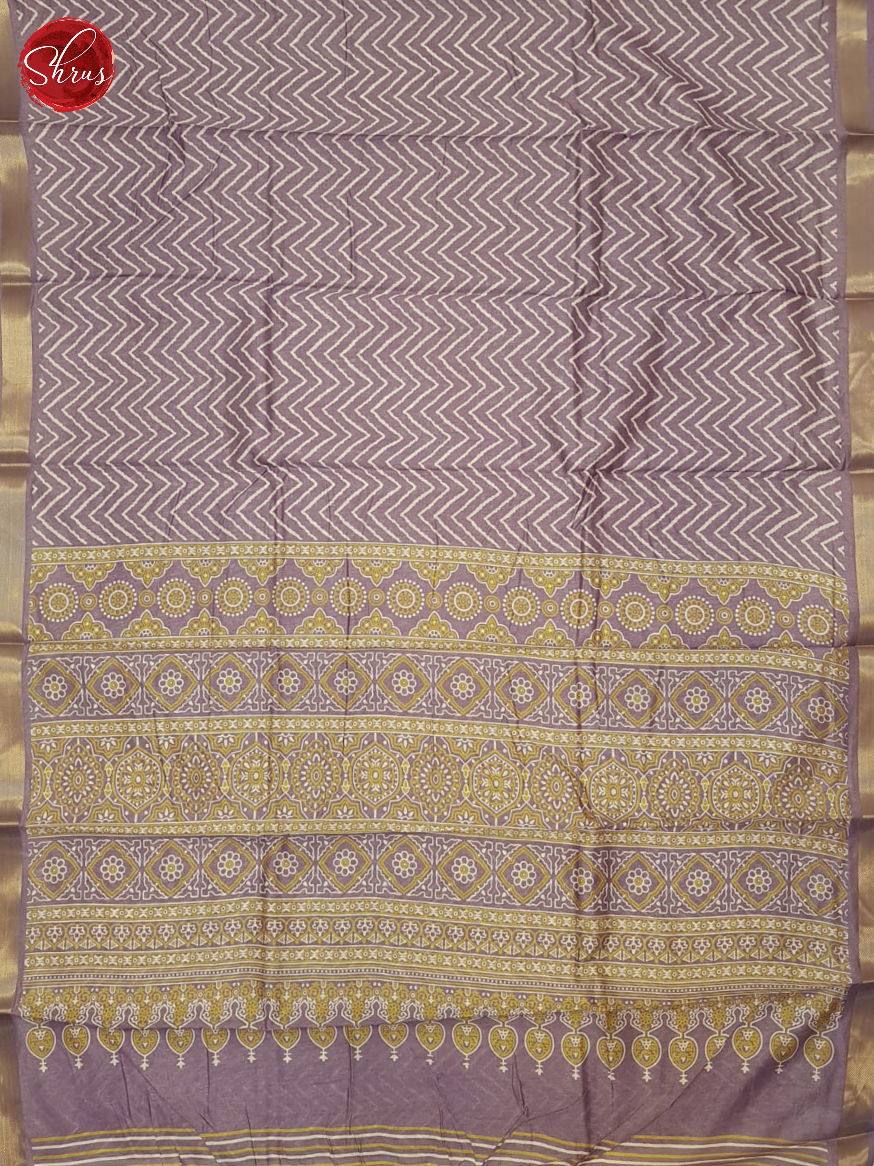 Dusty Lavender(Single Tone)- Matka Cotton Saree - Shop on ShrusEternity.com