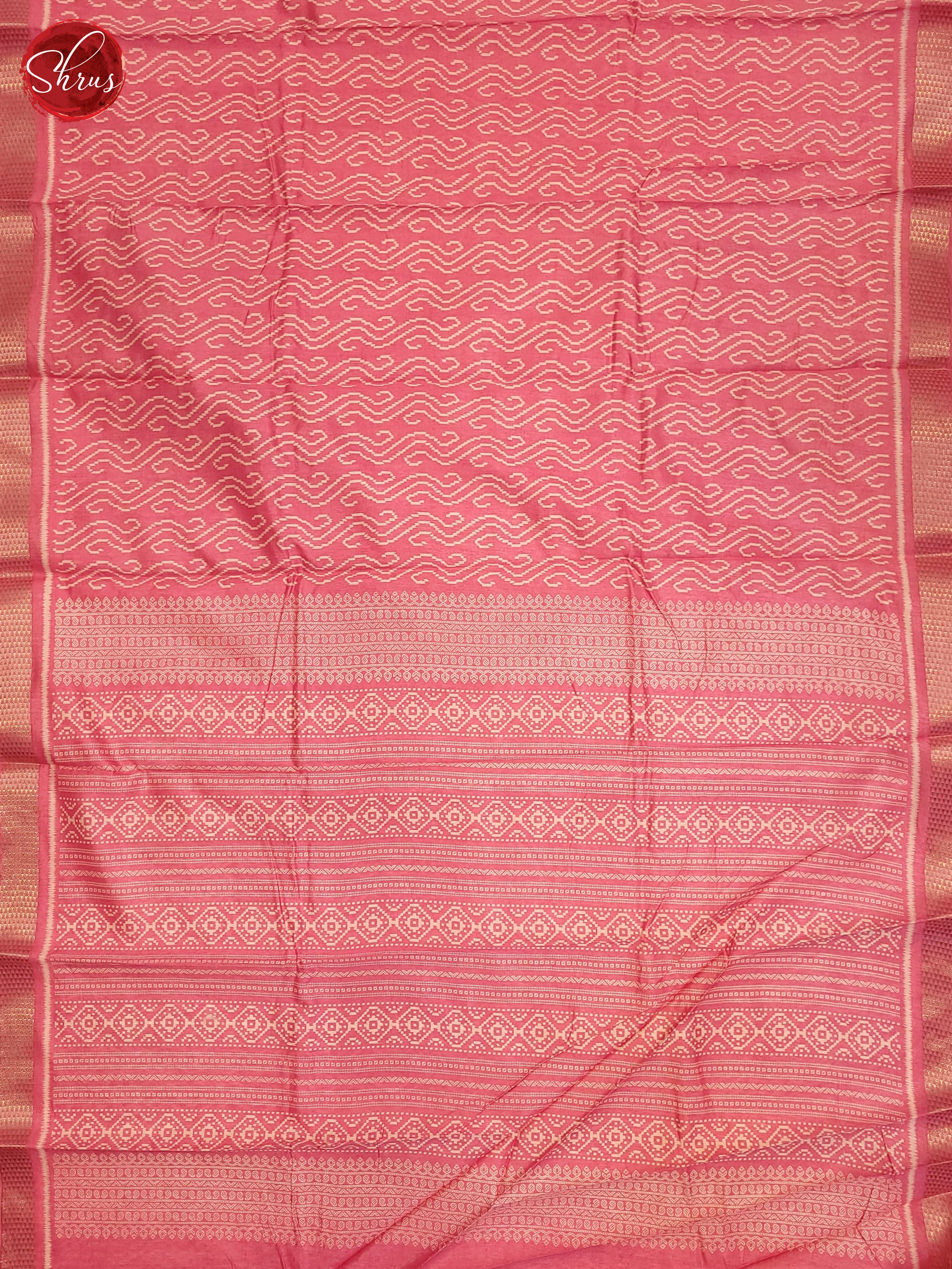 Pink(SIngle Tone)- Matka Cotton Saree - Shop on ShrusEternity.com