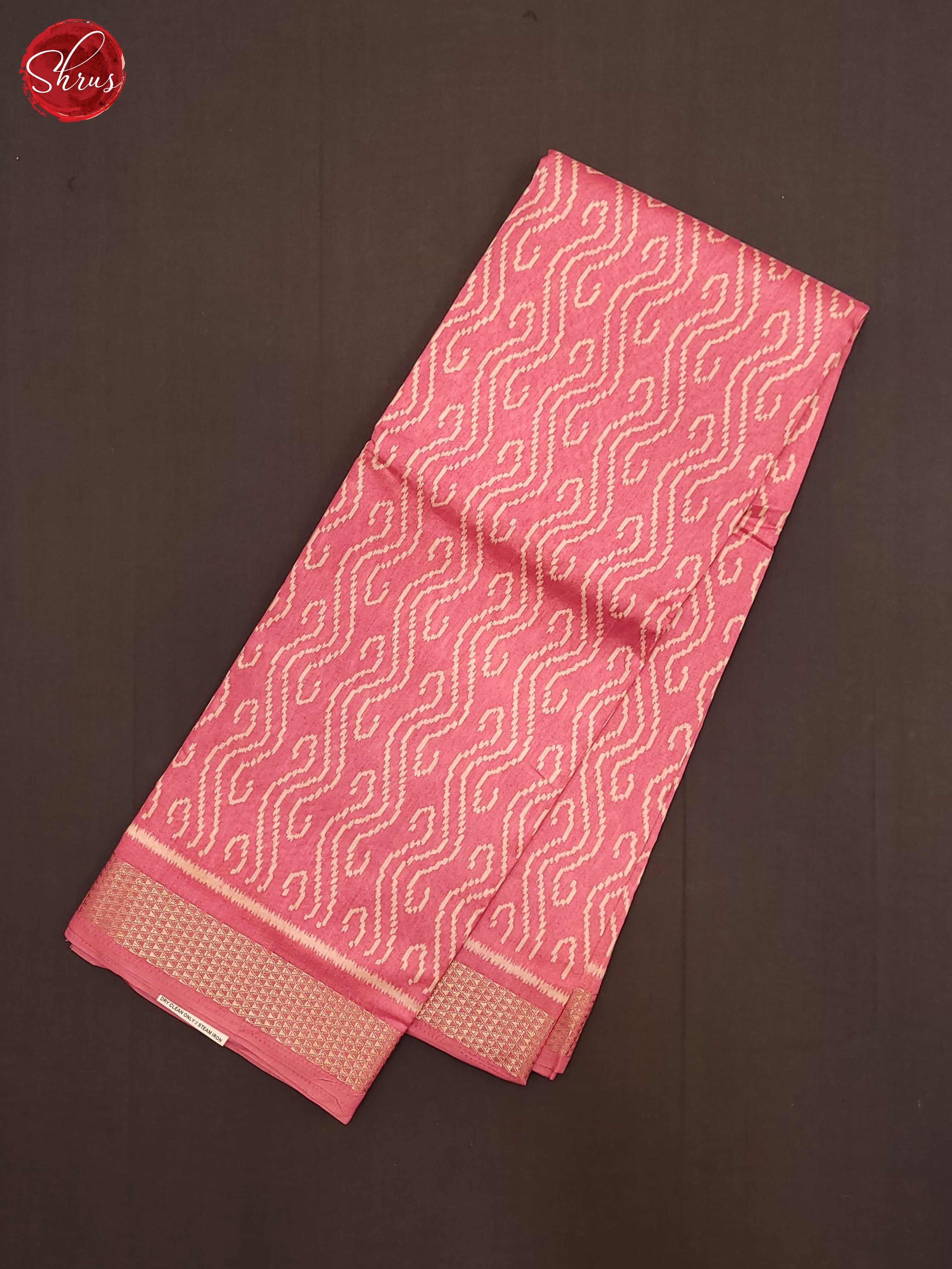 Pink(SIngle Tone)- Matka Cotton Saree - Shop on ShrusEternity.com