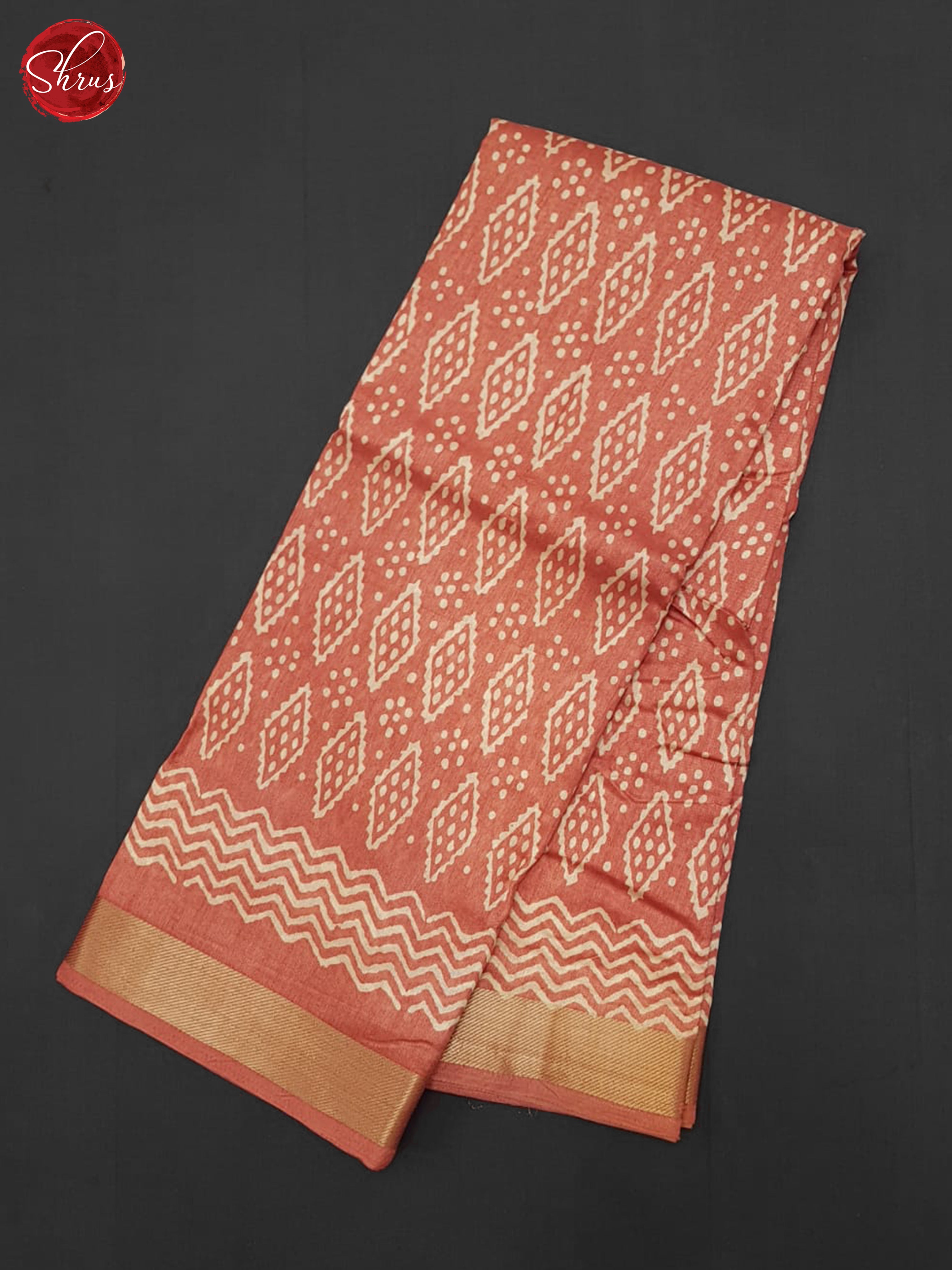 Reddish Pink(Single Tone) - Semi Matka Cotton Saree - Shop on ShrusEternity.com