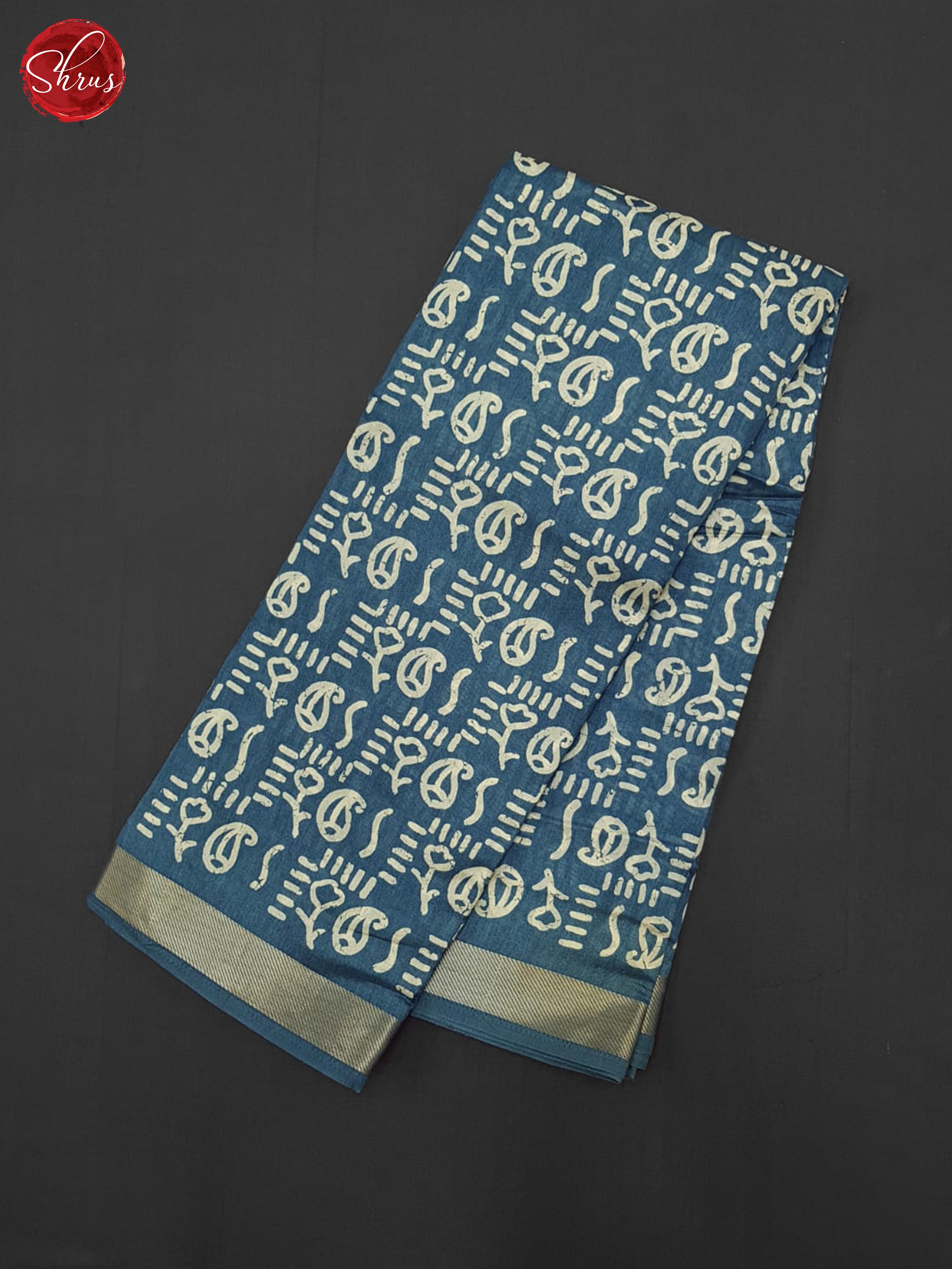 Blue(Single Tone)- Semi Matka Cotton Saree - Shop on ShrusEternity.com