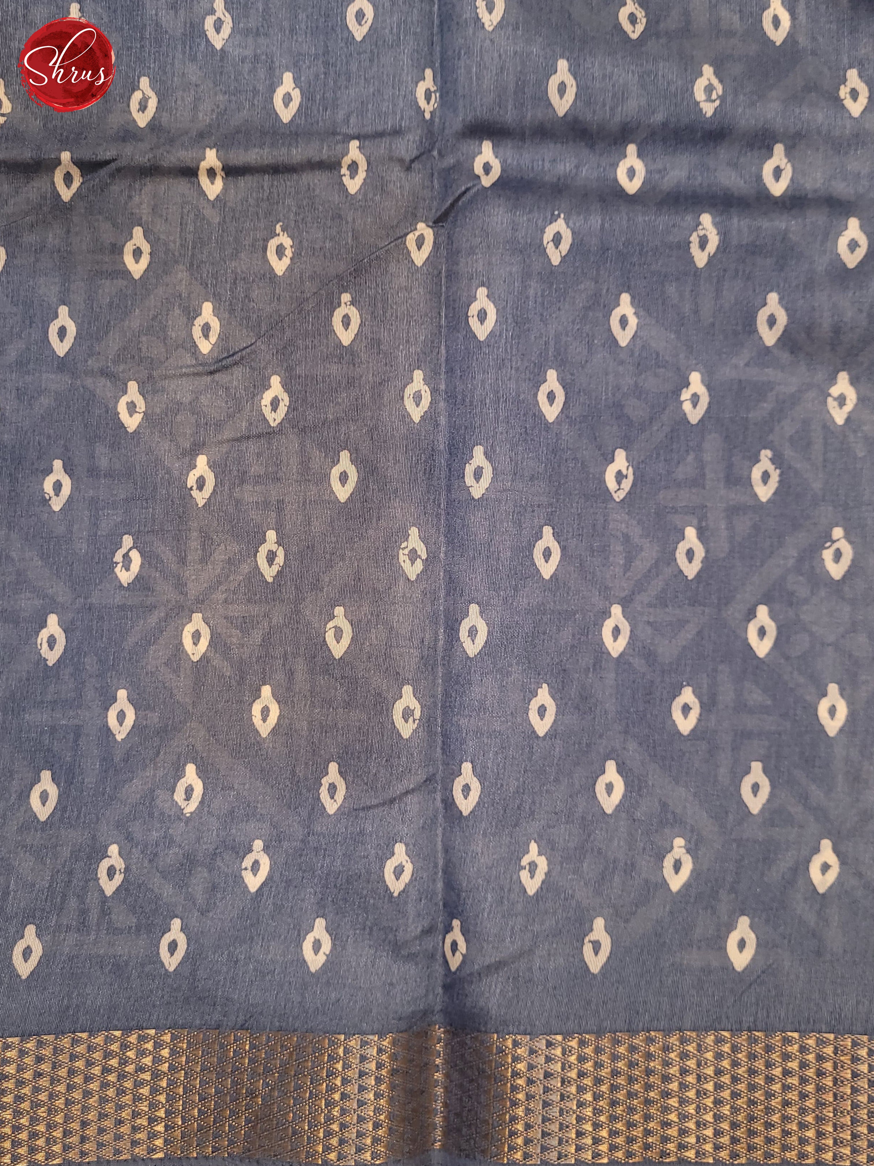 Blue(Single Tone) - Matka Cotton Saree - Shop on ShrusEternity.com