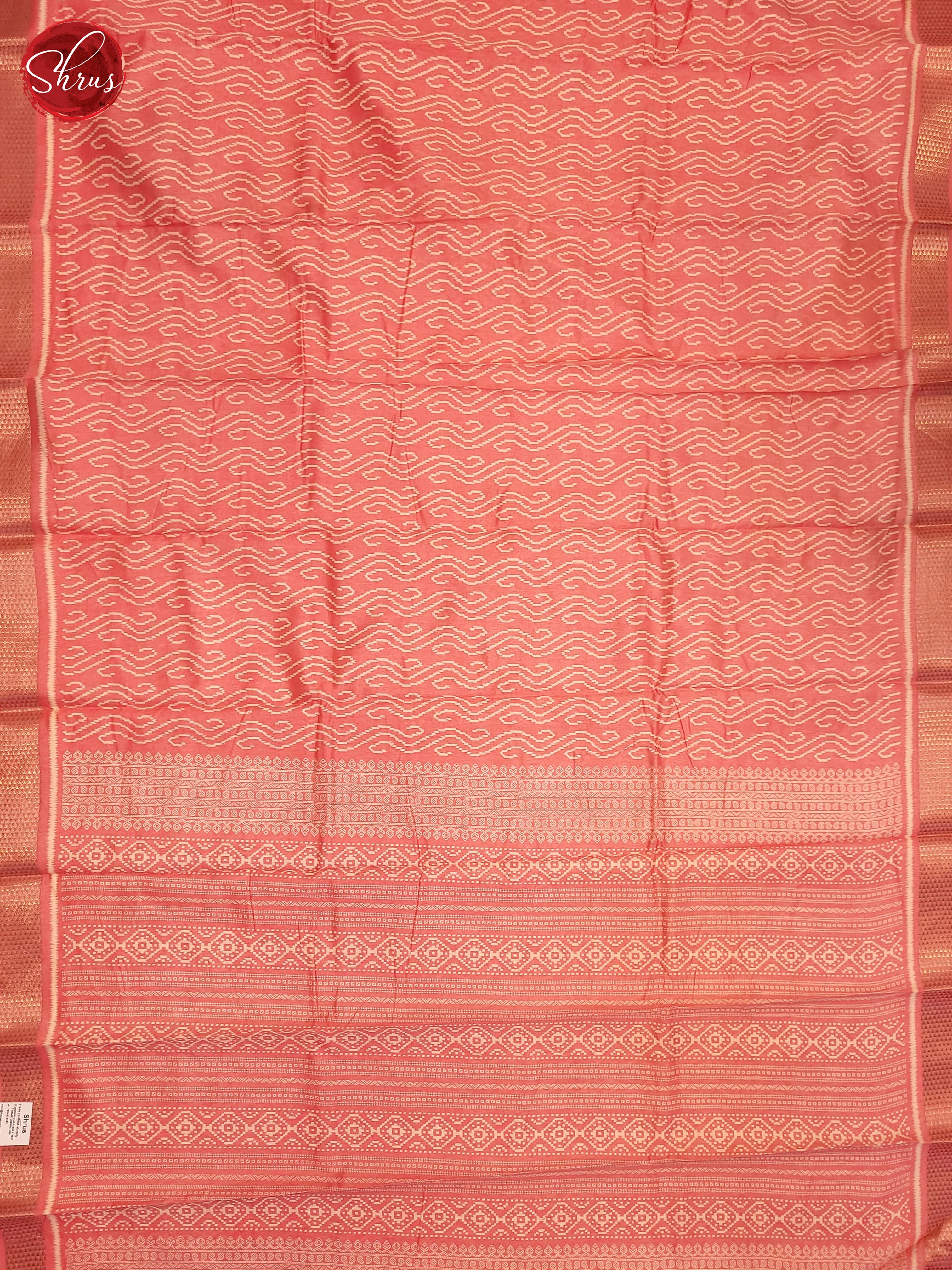 Pink(Single Tone)- Semi Matka Cotton Saree - Shop on ShrusEternity.com