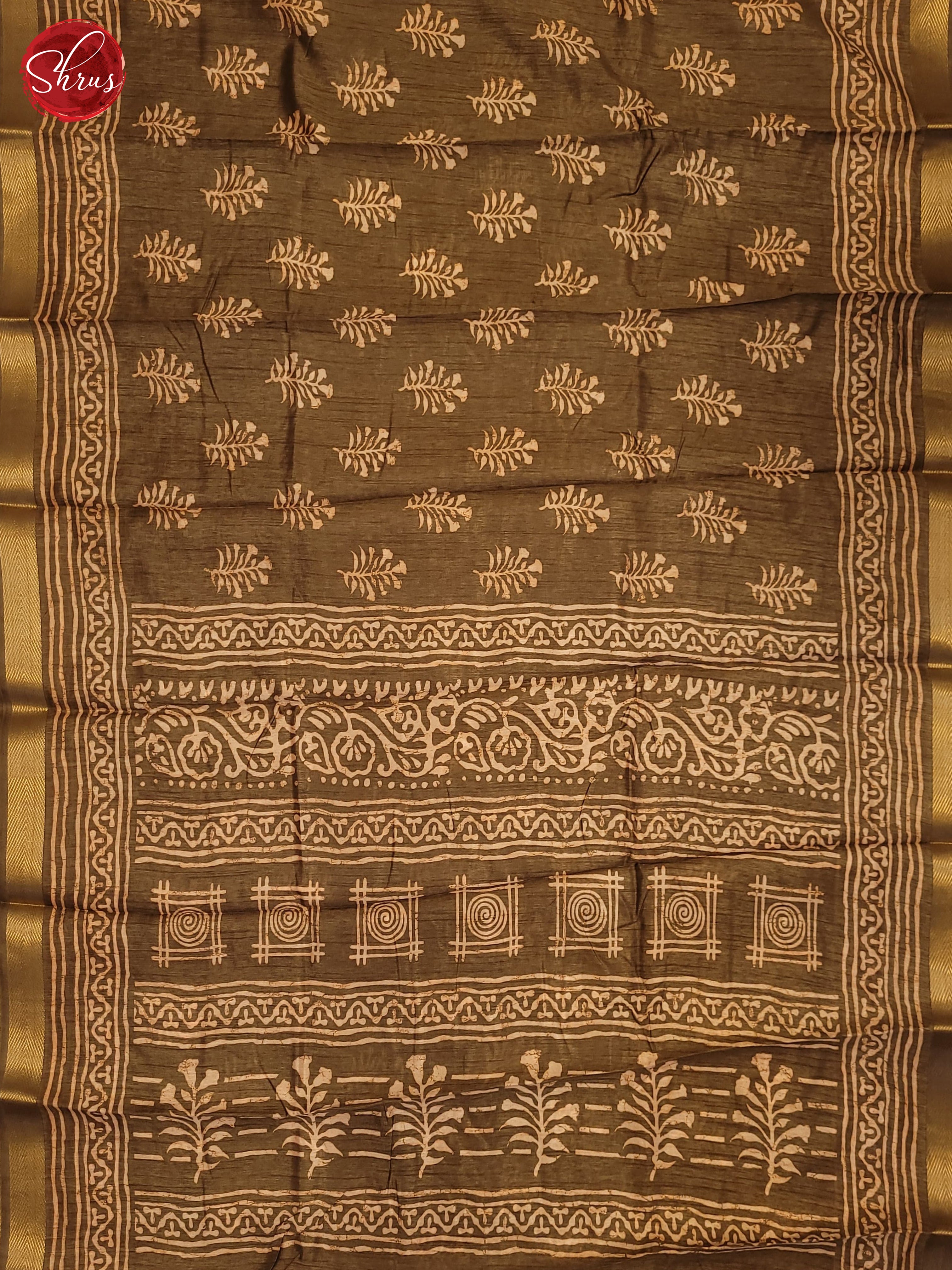 Brown (Single Tone)- Semi Matka Cotton Saree - Shop on ShrusEternity.com