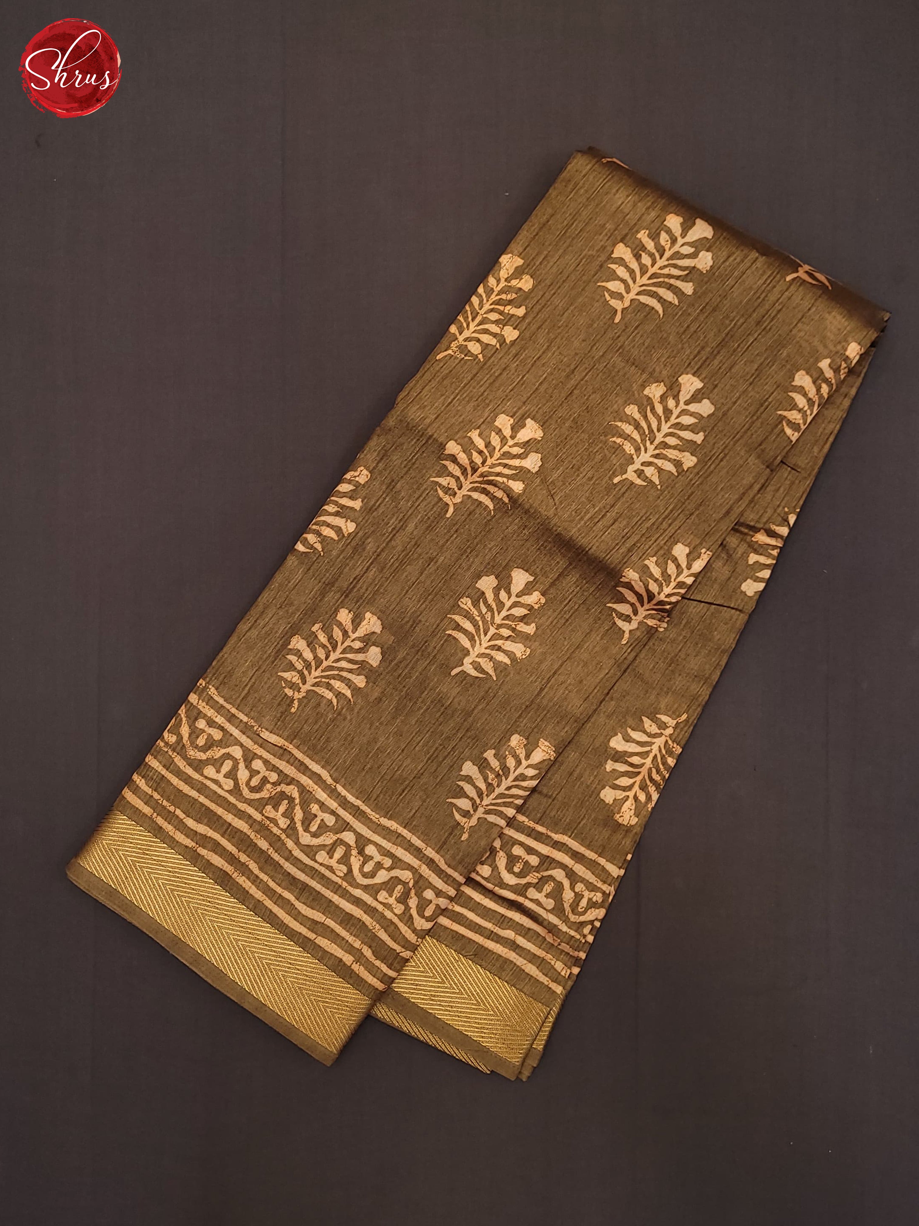 Brown (Single Tone)- Semi Matka Cotton Saree - Shop on ShrusEternity.com