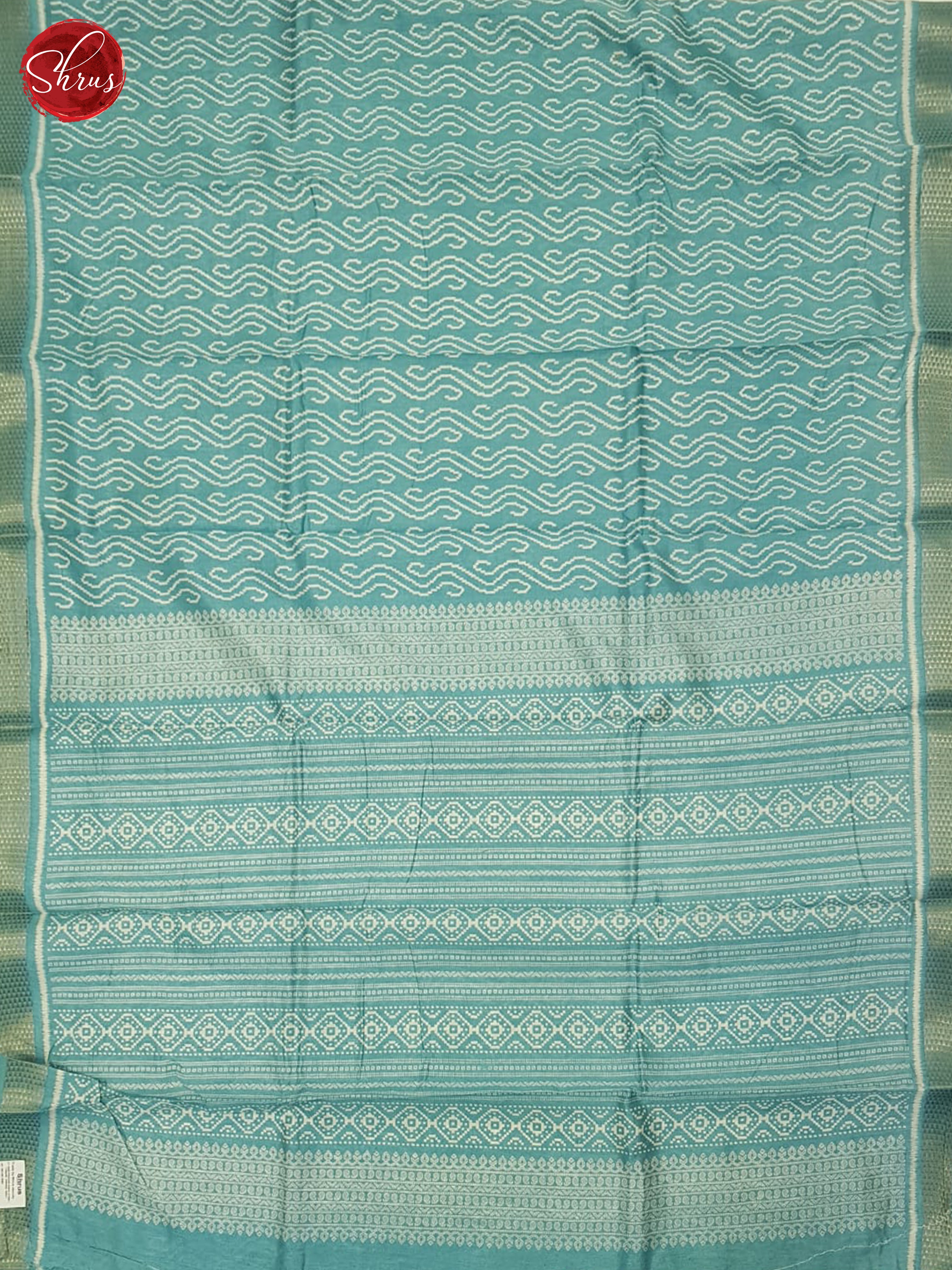 Blue(Single Tone)  - Semi Matka Cotton Saree - Shop on ShrusEternity.com