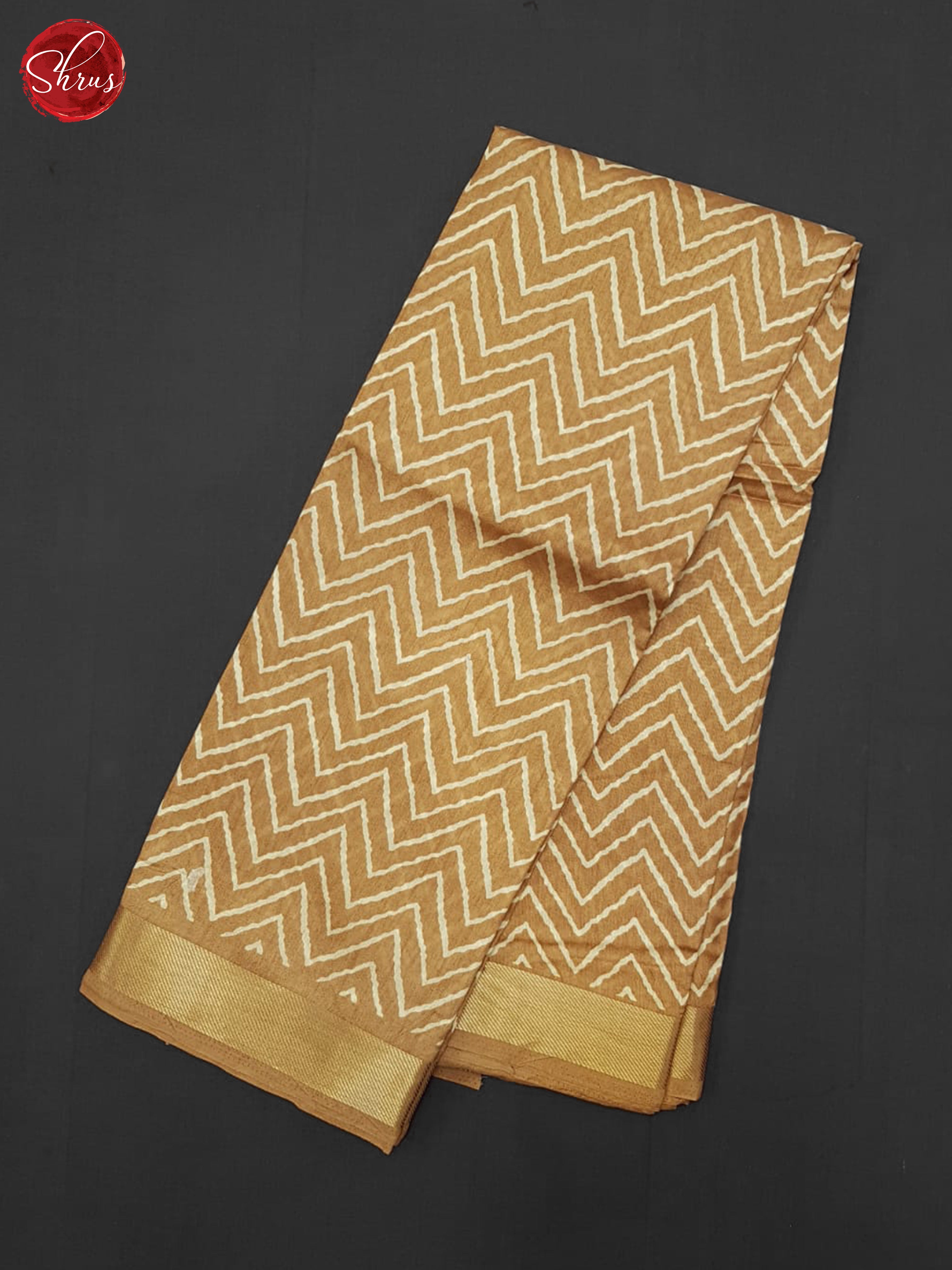 Brown(Single Tone) - Semi Matka Cotton Saree - Shop on ShrusEternity.com