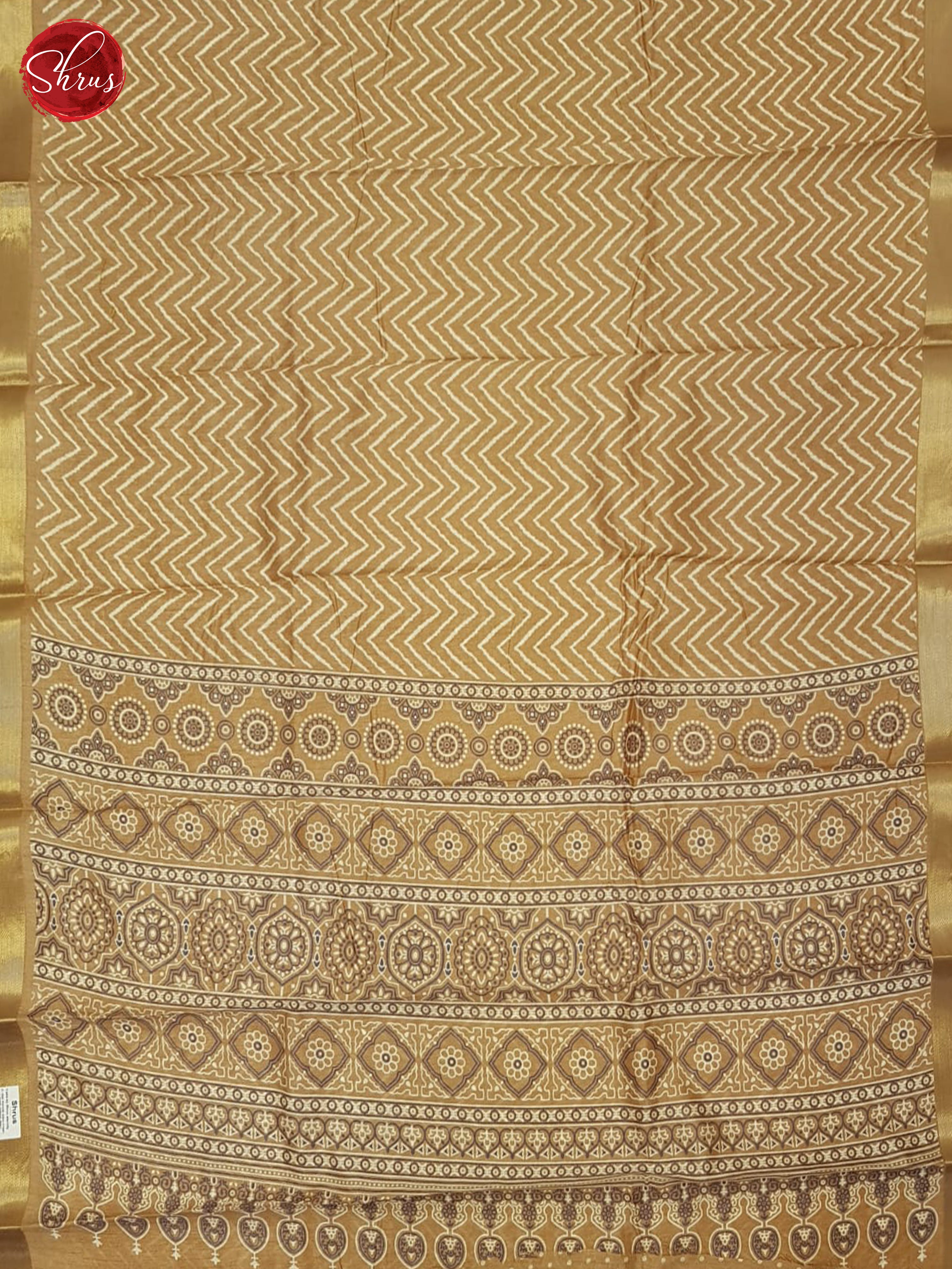 Brown(Single Tone) - Semi Matka Cotton Saree - Shop on ShrusEternity.com