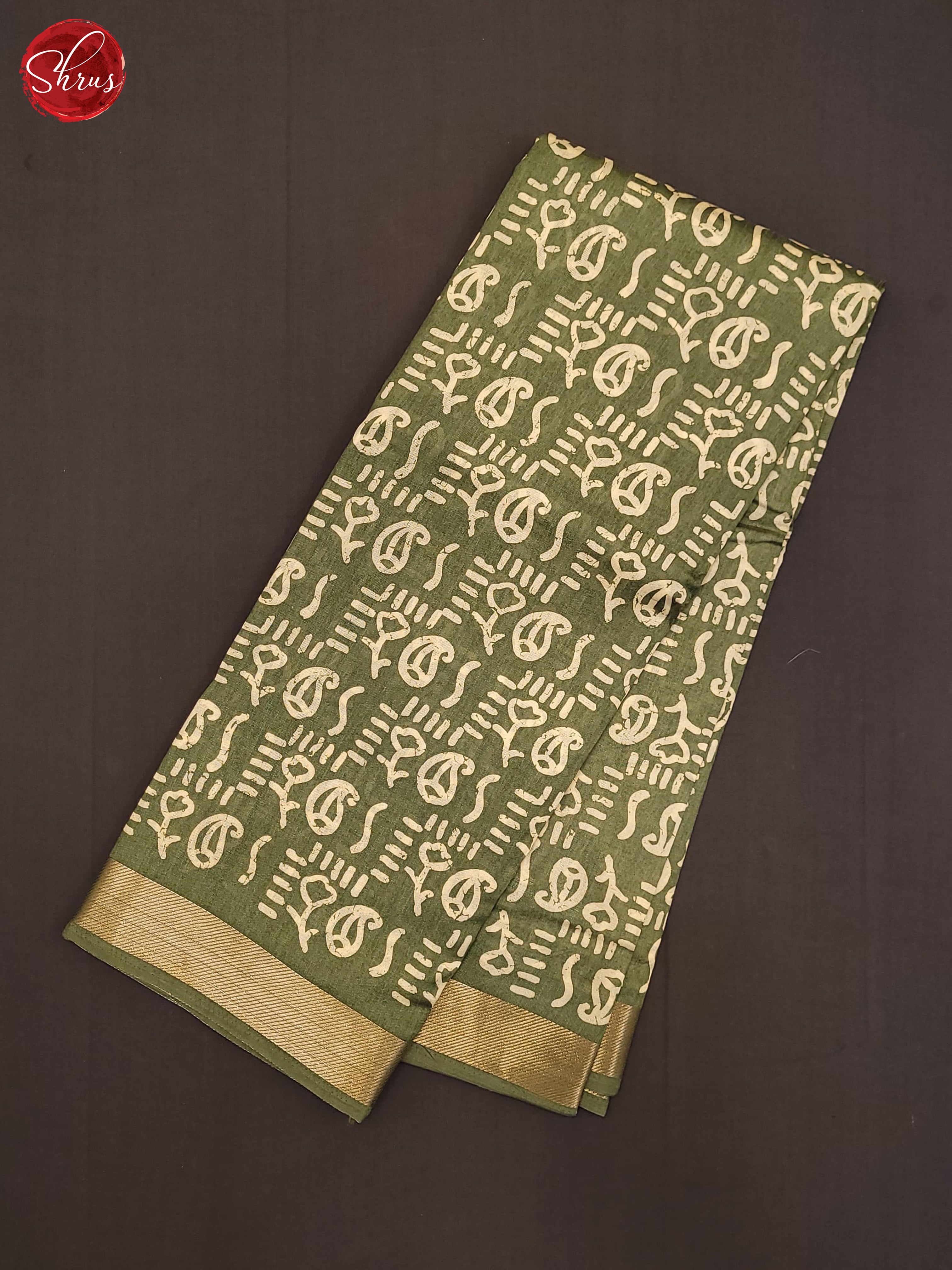 Green(SIngle tone)- Matka Cotton Saree - Shop on ShrusEternity.com