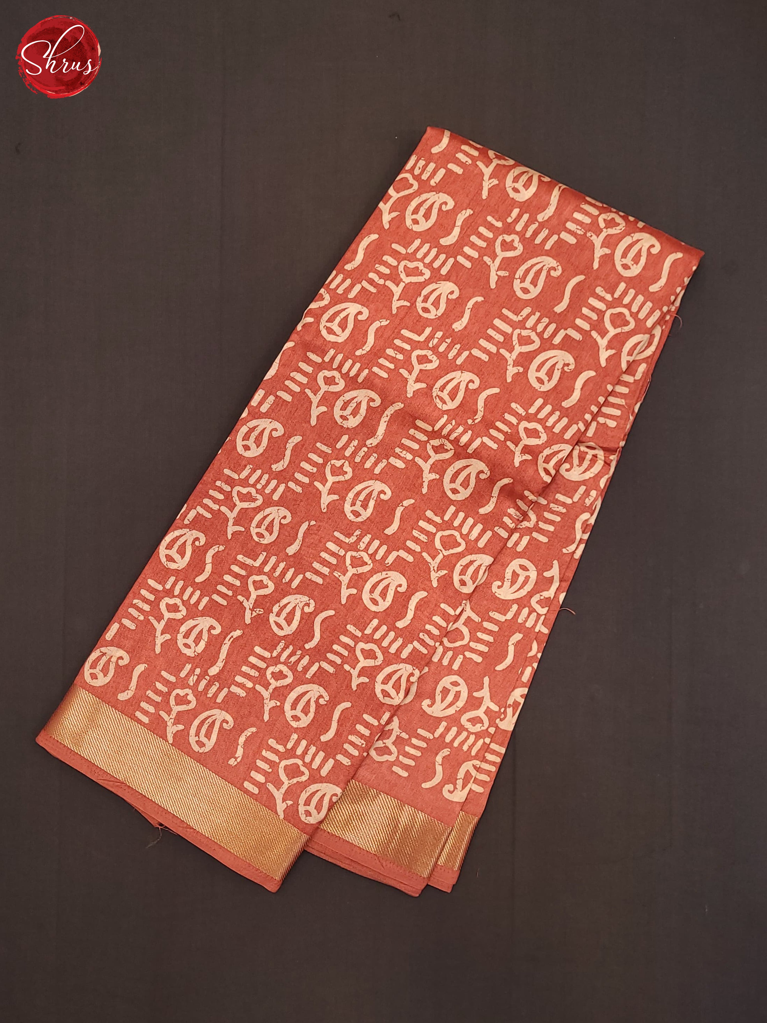 Peach(Single Tone) - Matka Cotton Saree - Shop on ShrusEternity.com