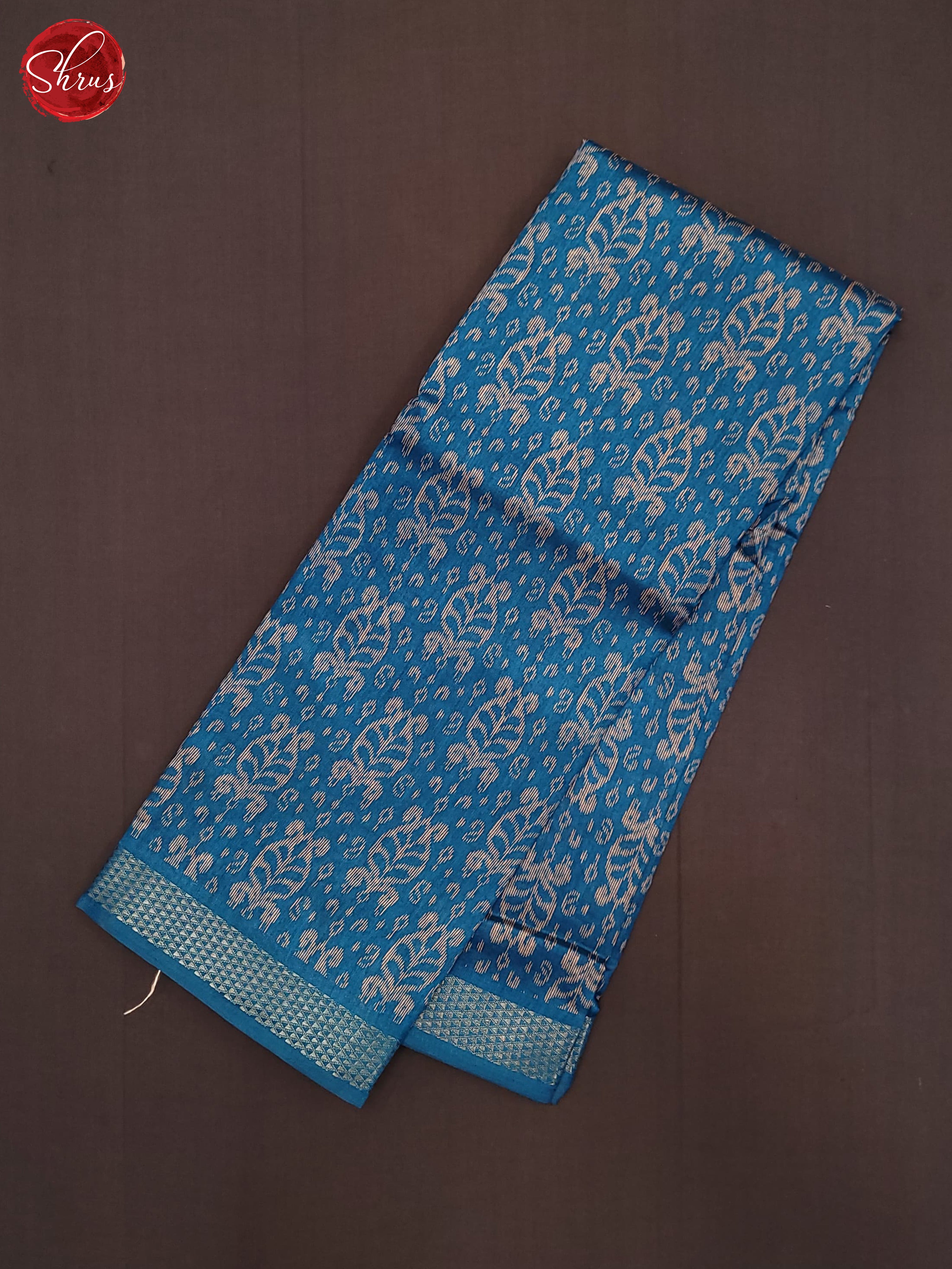 Blue(Single Tone)- Matka Cotton Saree - Shop on ShrusEternity.com