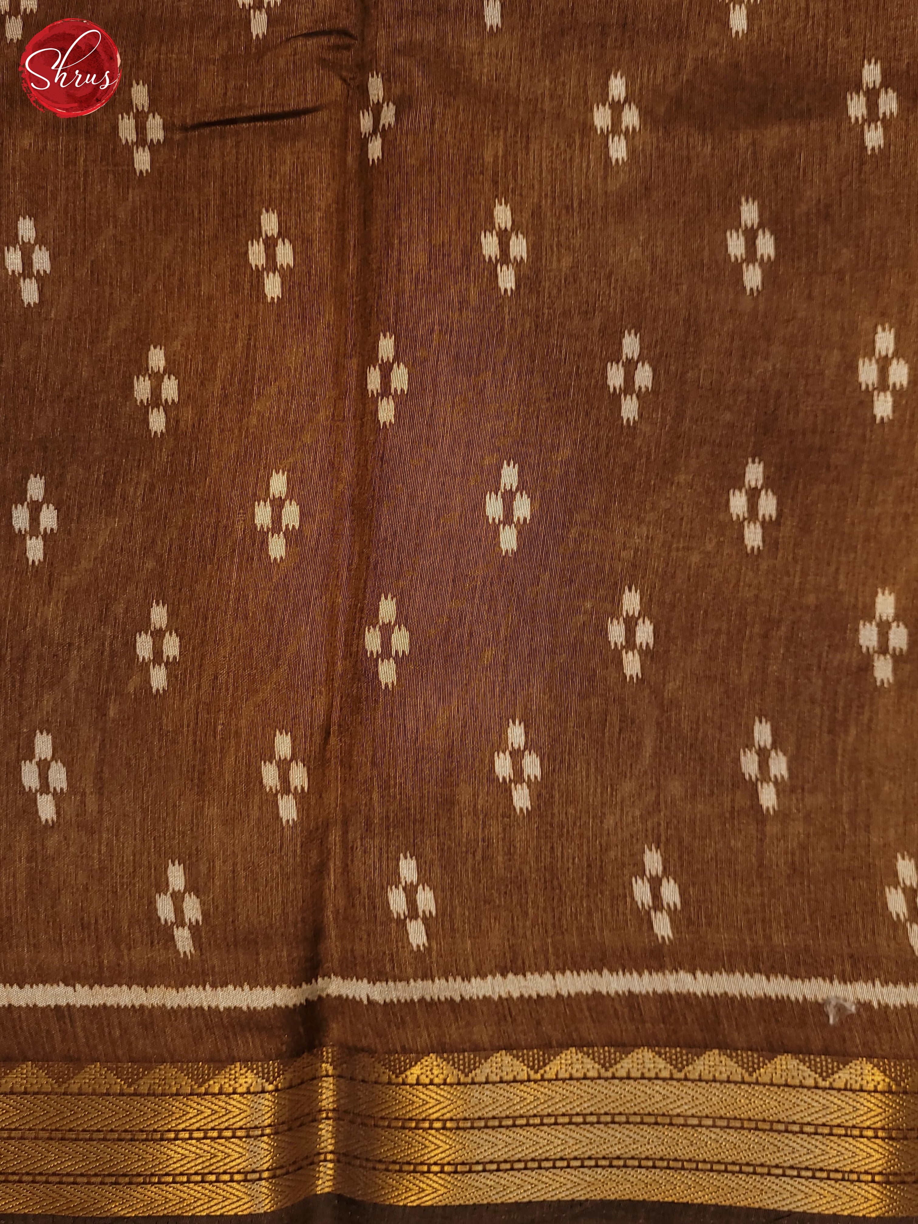 Brown(Single Tone) -Semi  Matka Cotton Saree - Shop on ShrusEternity.com