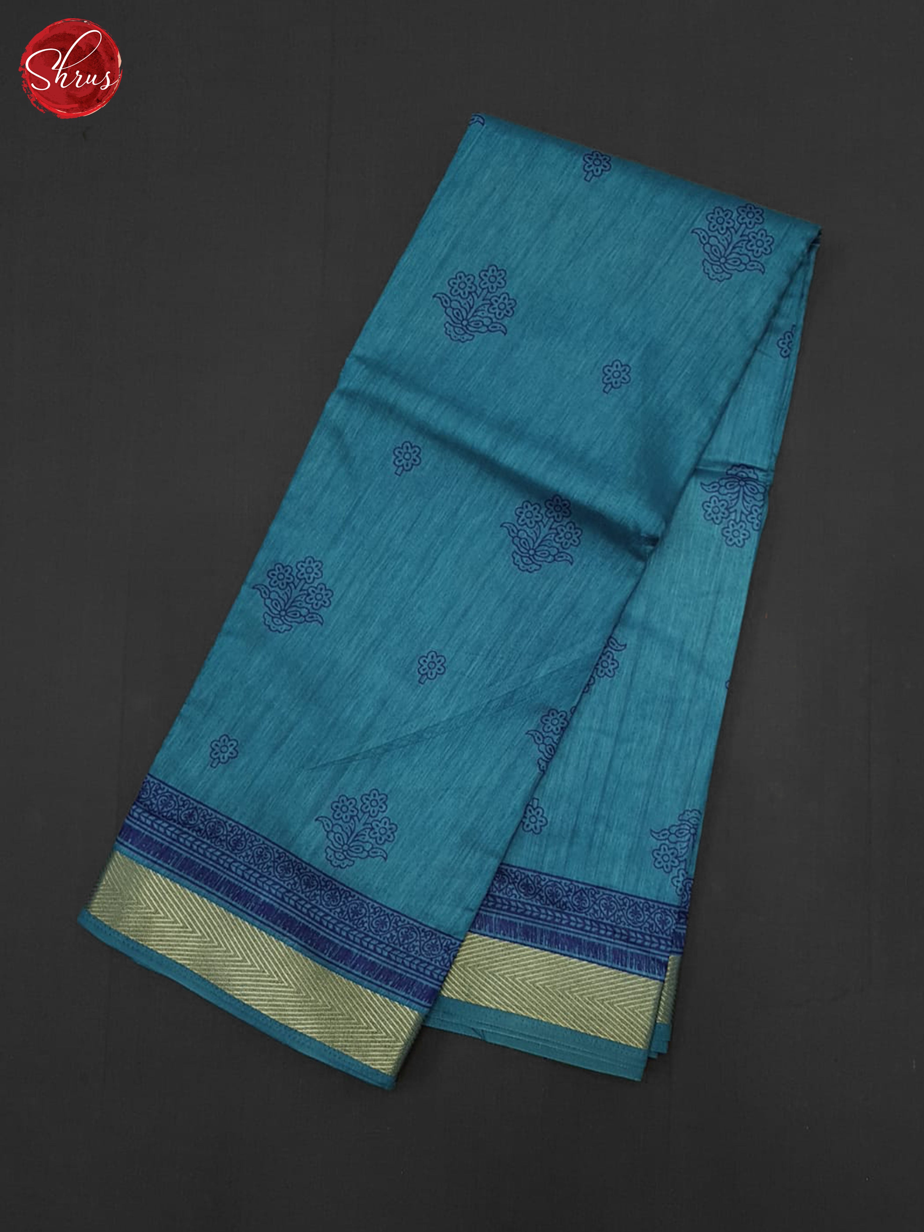 Blue(Single tone) - Semi Matka Cotton Saree - Shop on ShrusEternity.com