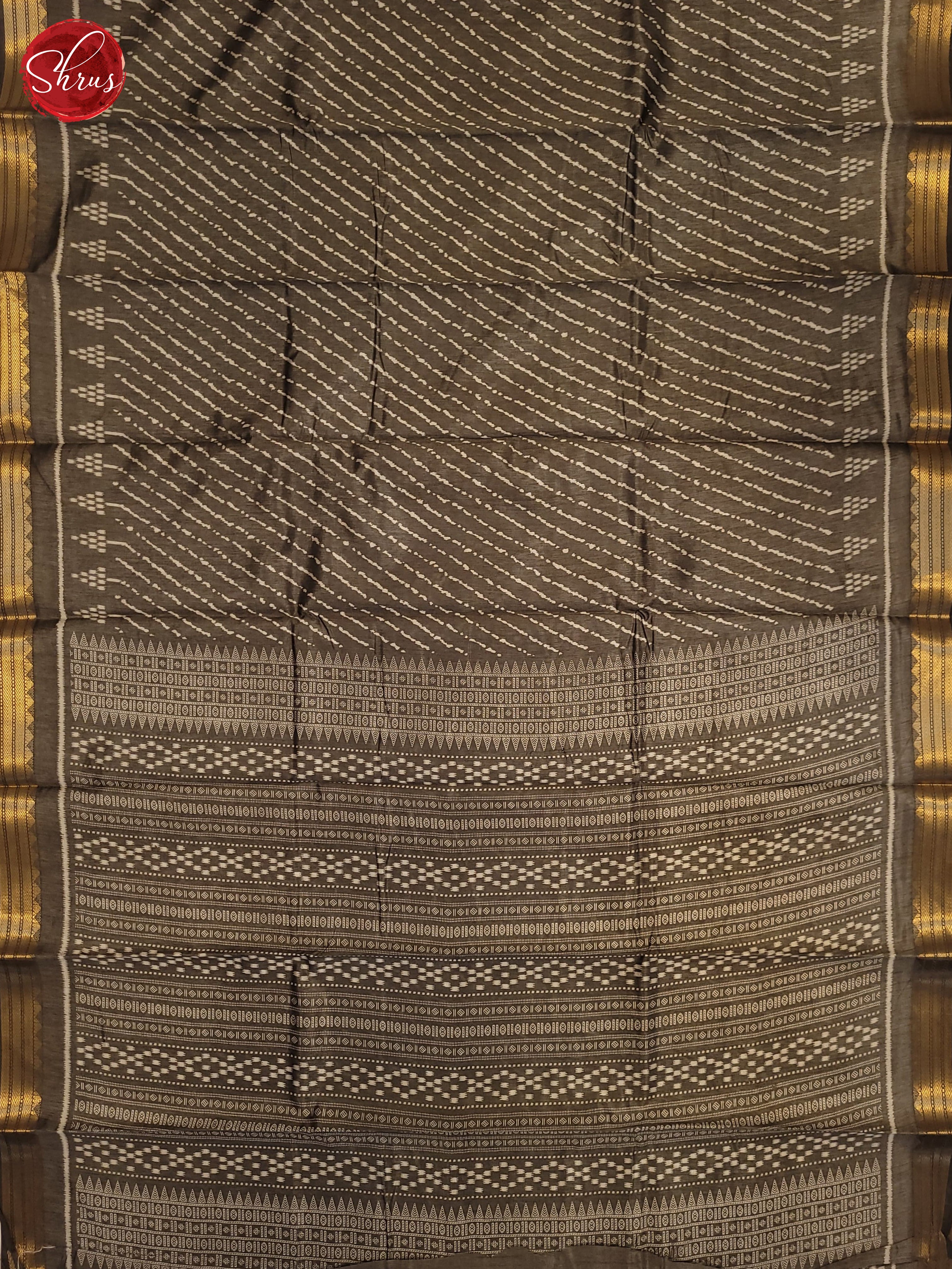 Grey(Single Tone) - Semi Matka Cotton Saree - Shop on ShrusEternity.com