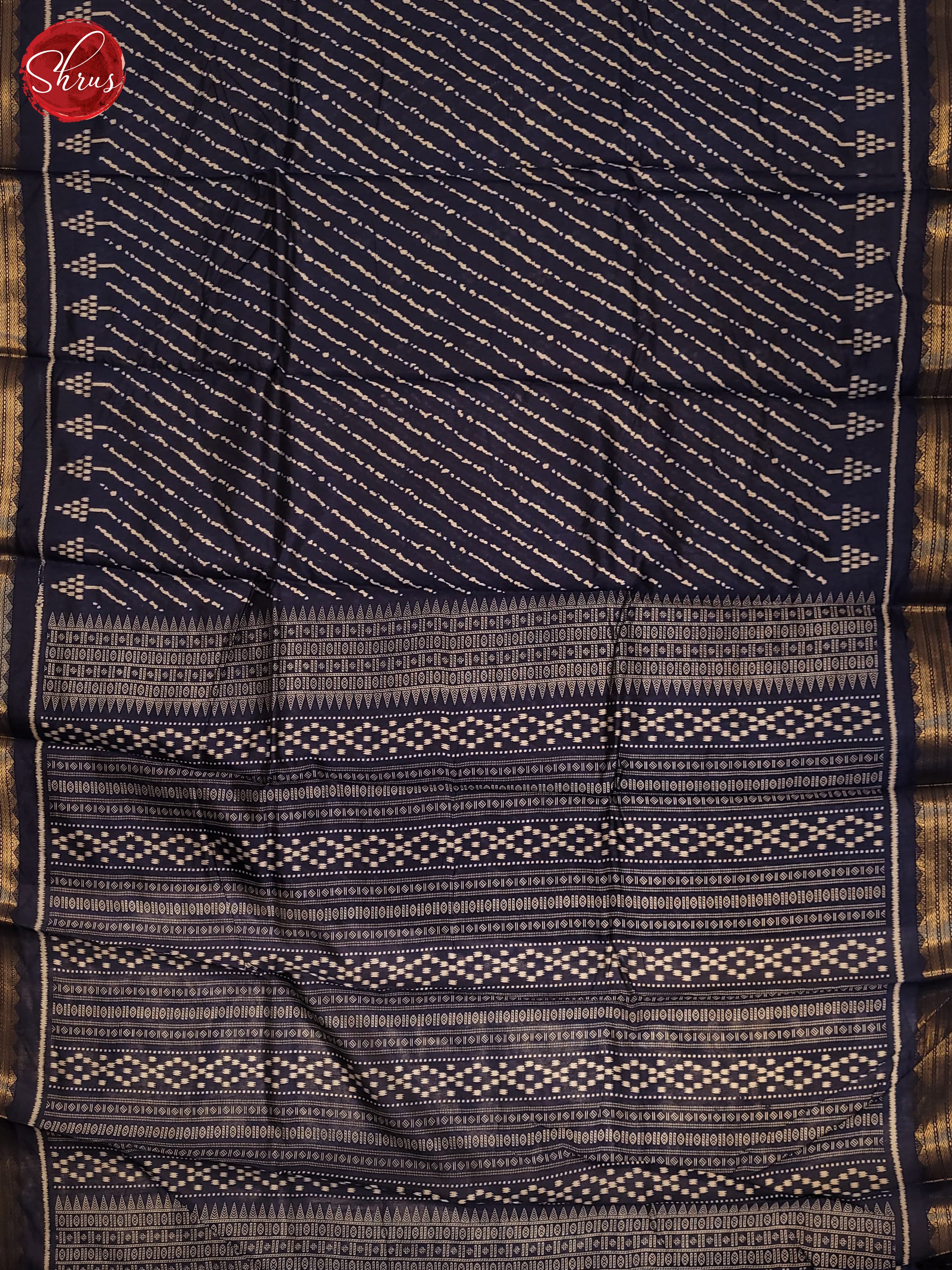 Blue(SIngle Tone) - Matka Cotton Saree - Shop on ShrusEternity.com