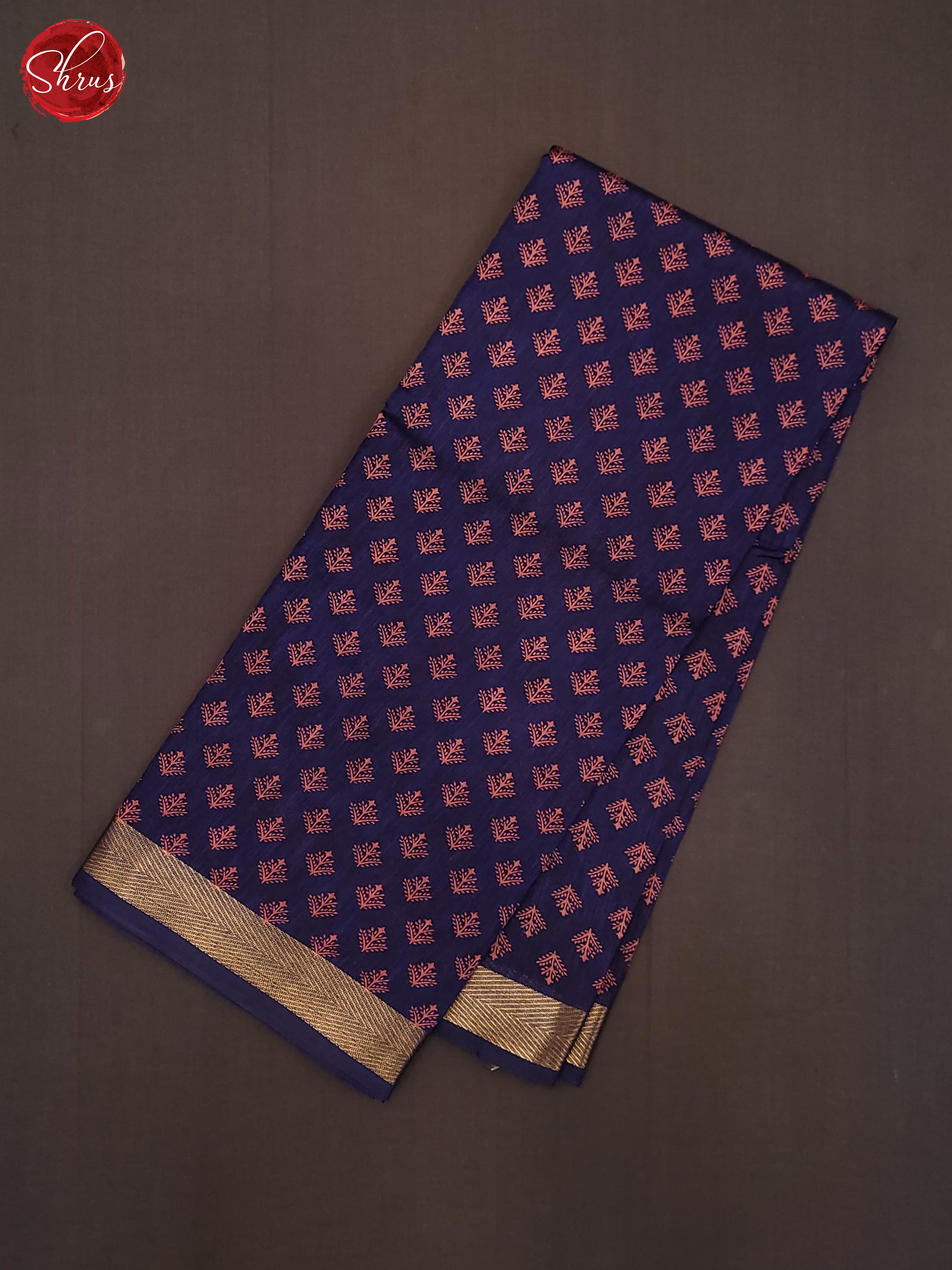 Blue & Pink - Semi Matka Cotton Saree - Shop on ShrusEternity.com