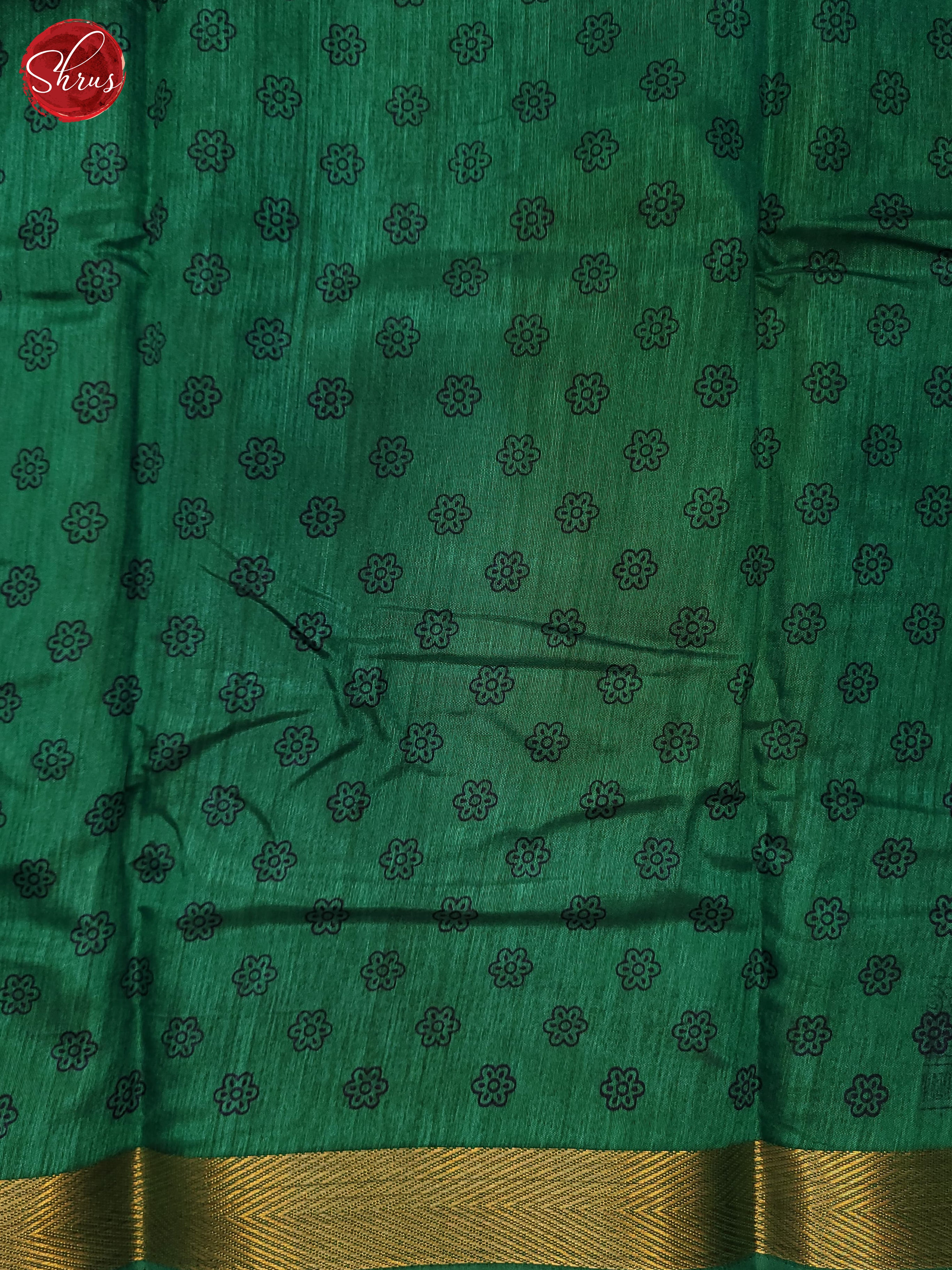 Green(Single Tone) -Semi  Matka Cotton Saree - Shop on ShrusEternity.com