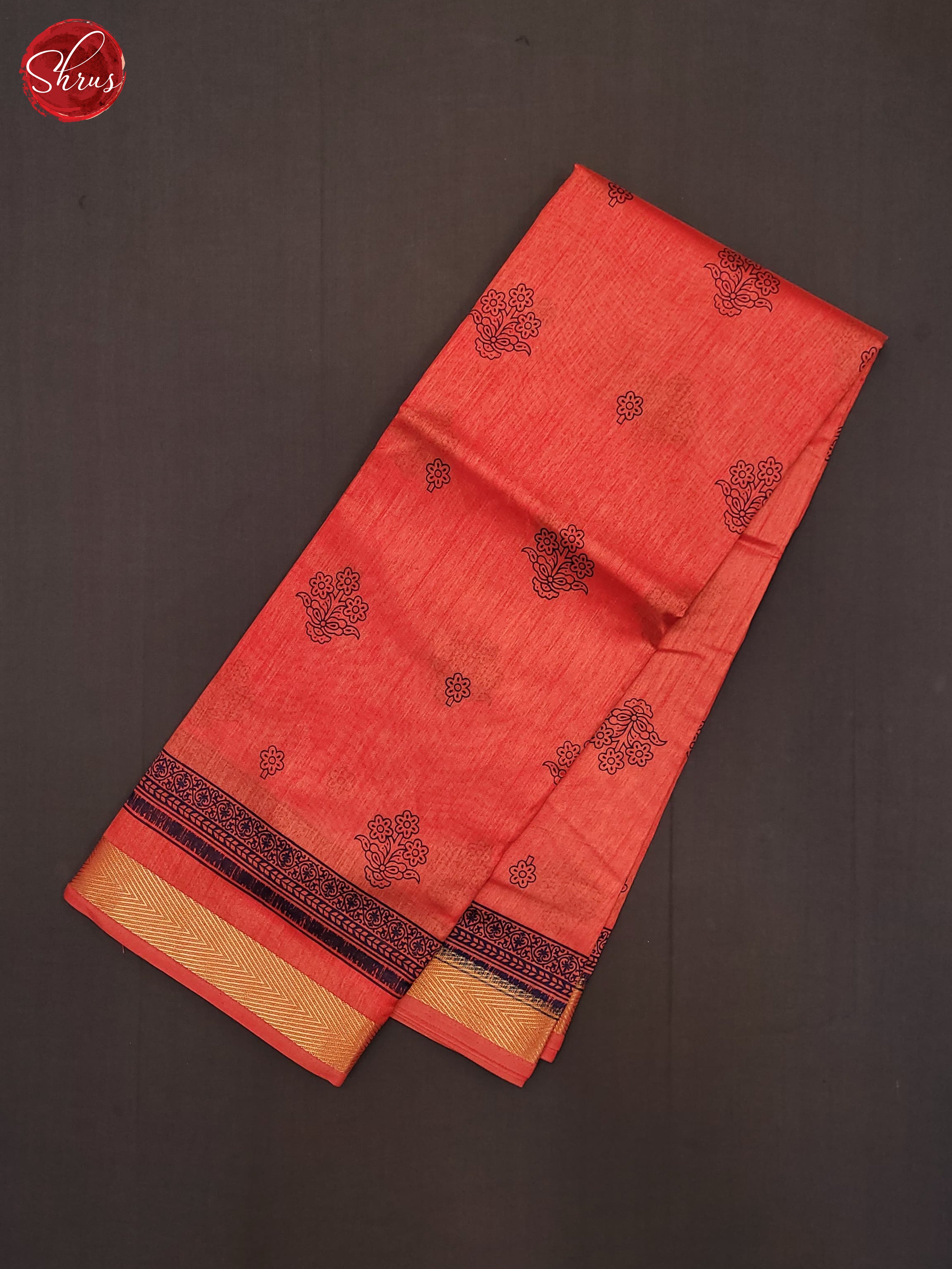 Peachish Pink(Single Tone)- Semi Matka Cotton Saree - Shop on ShrusEternity.com