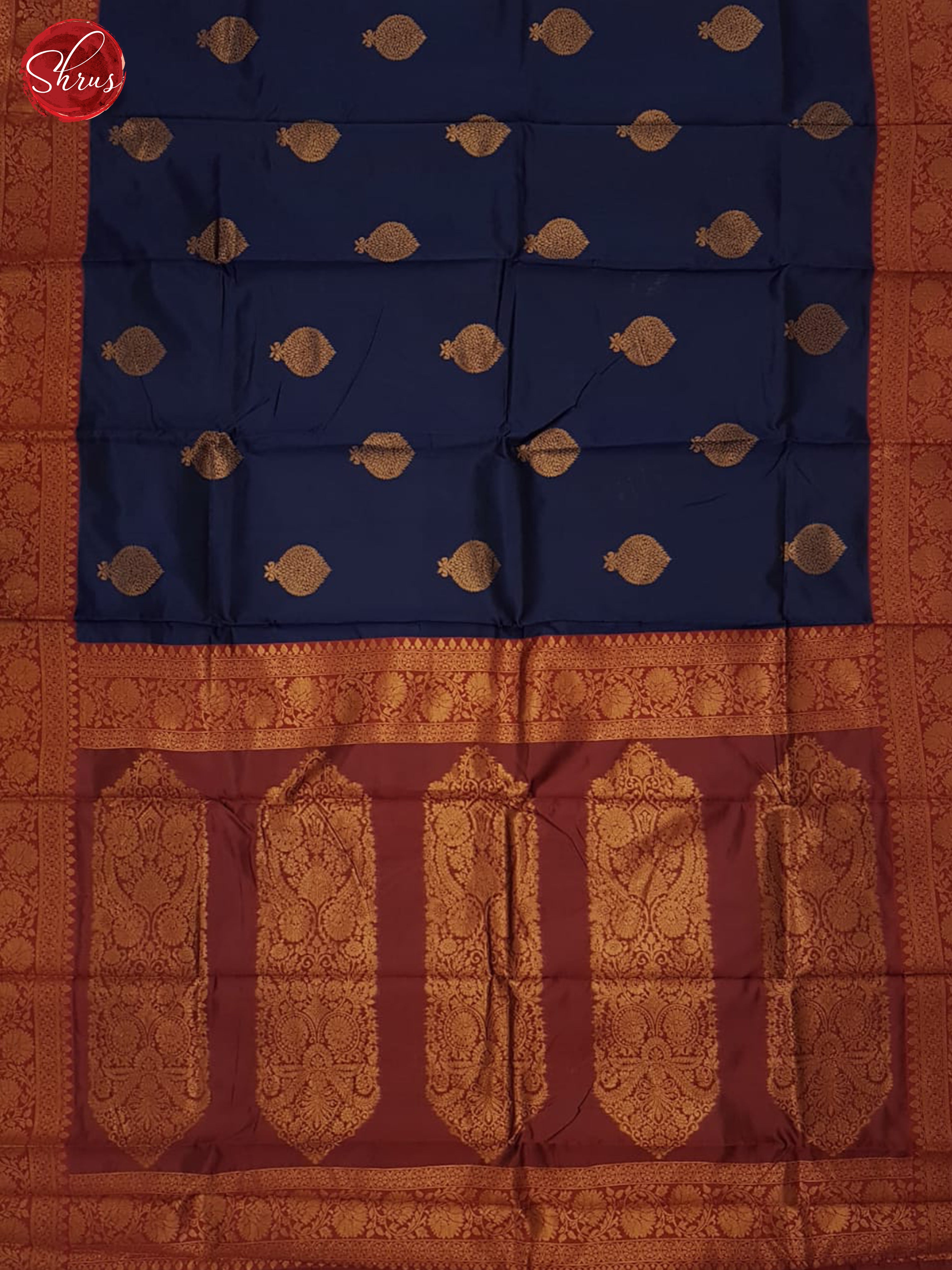 Blue And Araku Maroon- Semi Soft Silk Saree - Shop on ShrusEternity.com