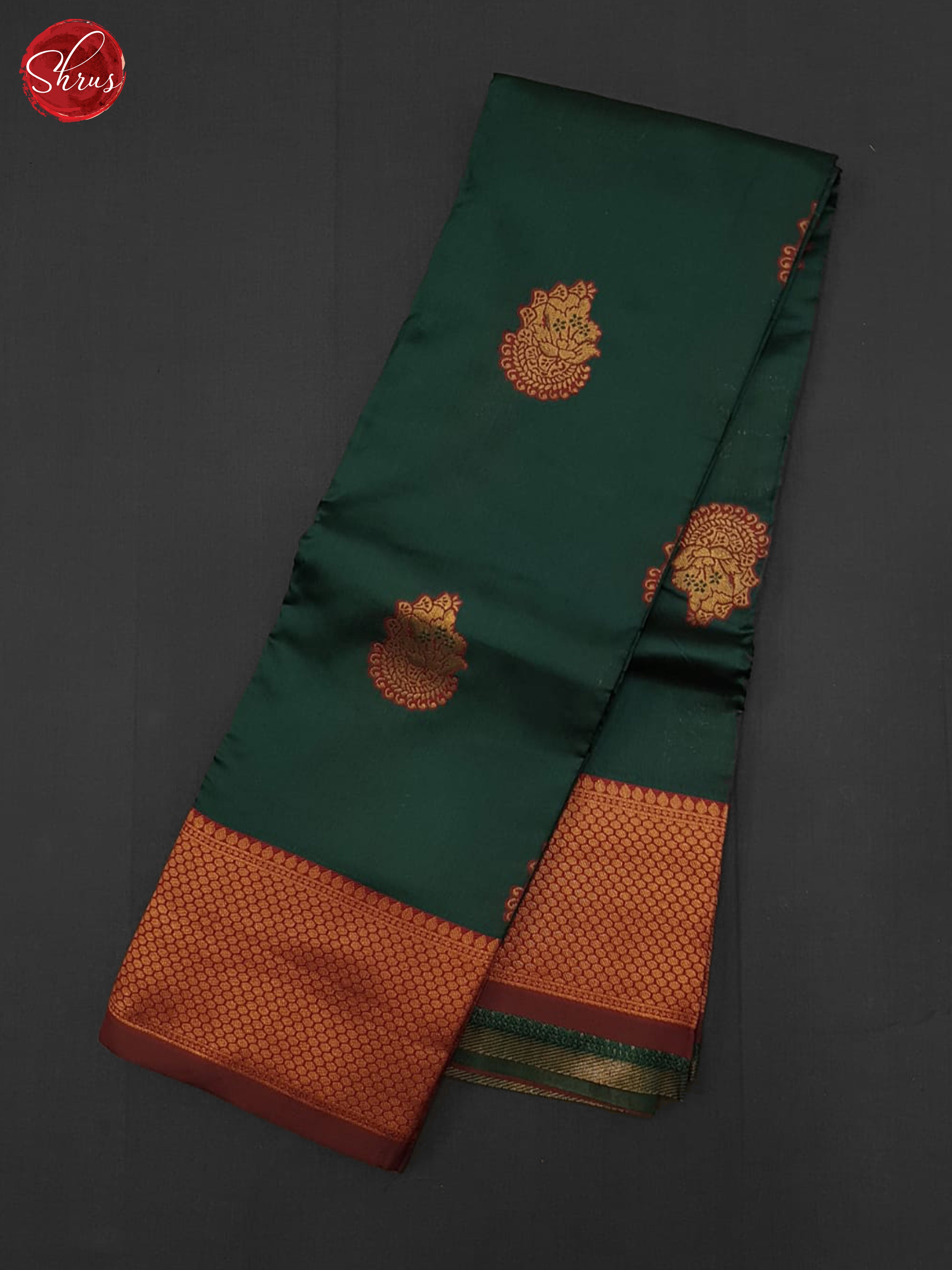 Green And Maroon- Semi Soft Silk Saree - Shop on ShrusEternity.com