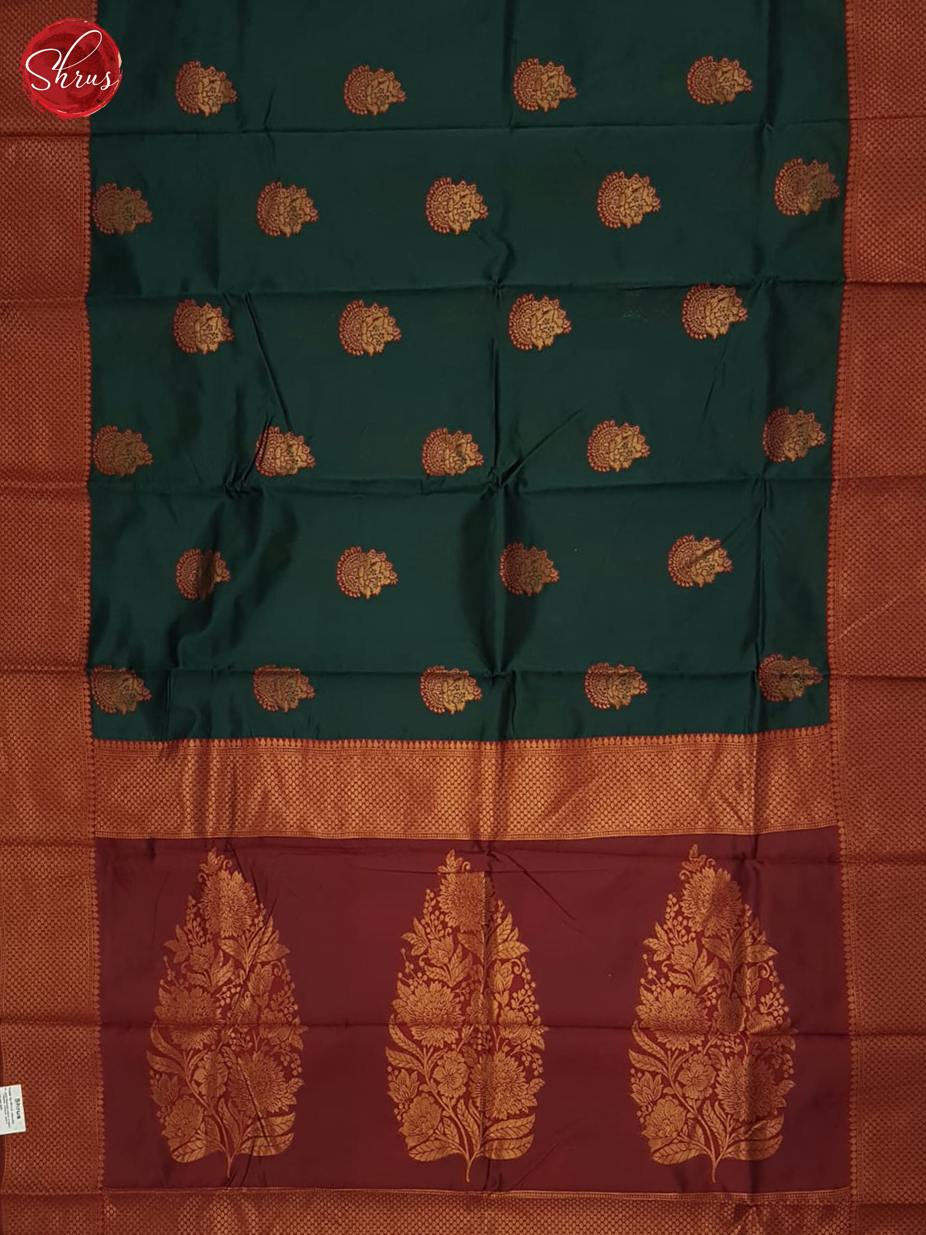 Green And Maroon- Semi Soft Silk Saree - Shop on ShrusEternity.com