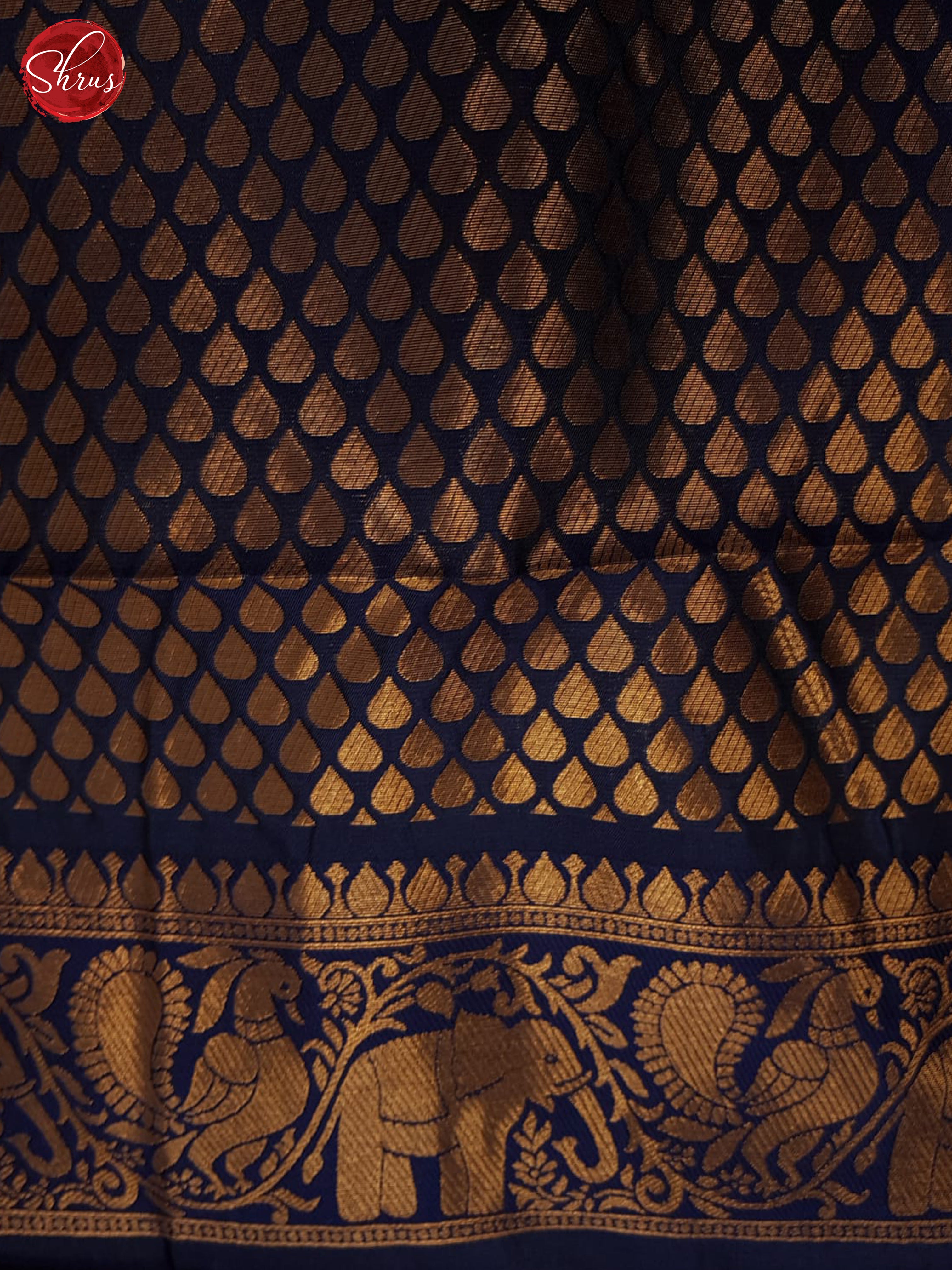 Peacock Neck & Blue - Semi Softsilk Saree - Shop on ShrusEternity.com