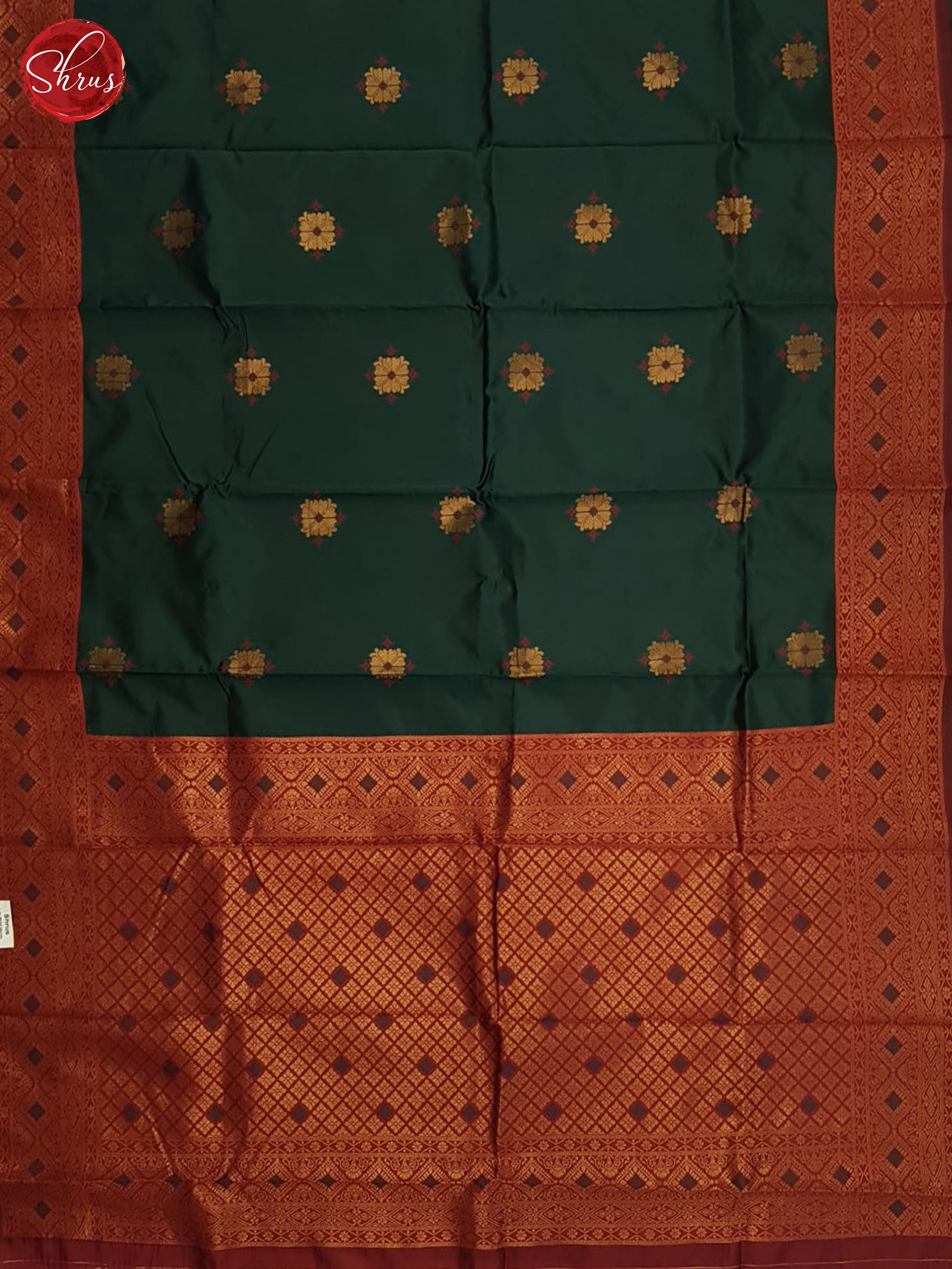 Green And Araku Maroon-Semi soft silk saree - Shop on ShrusEternity.com