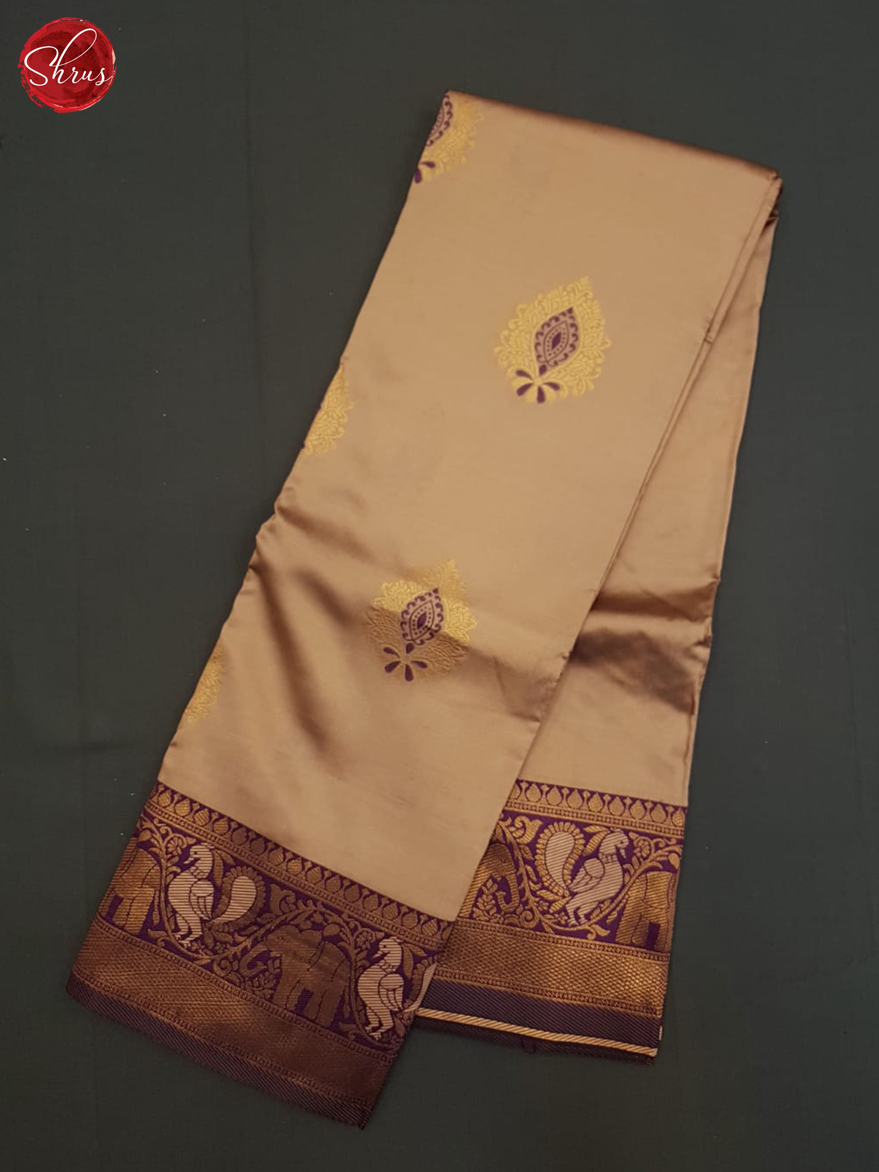 Dusty Onion Pink And Purple-Semi soft silk saree - Shop on ShrusEternity.com