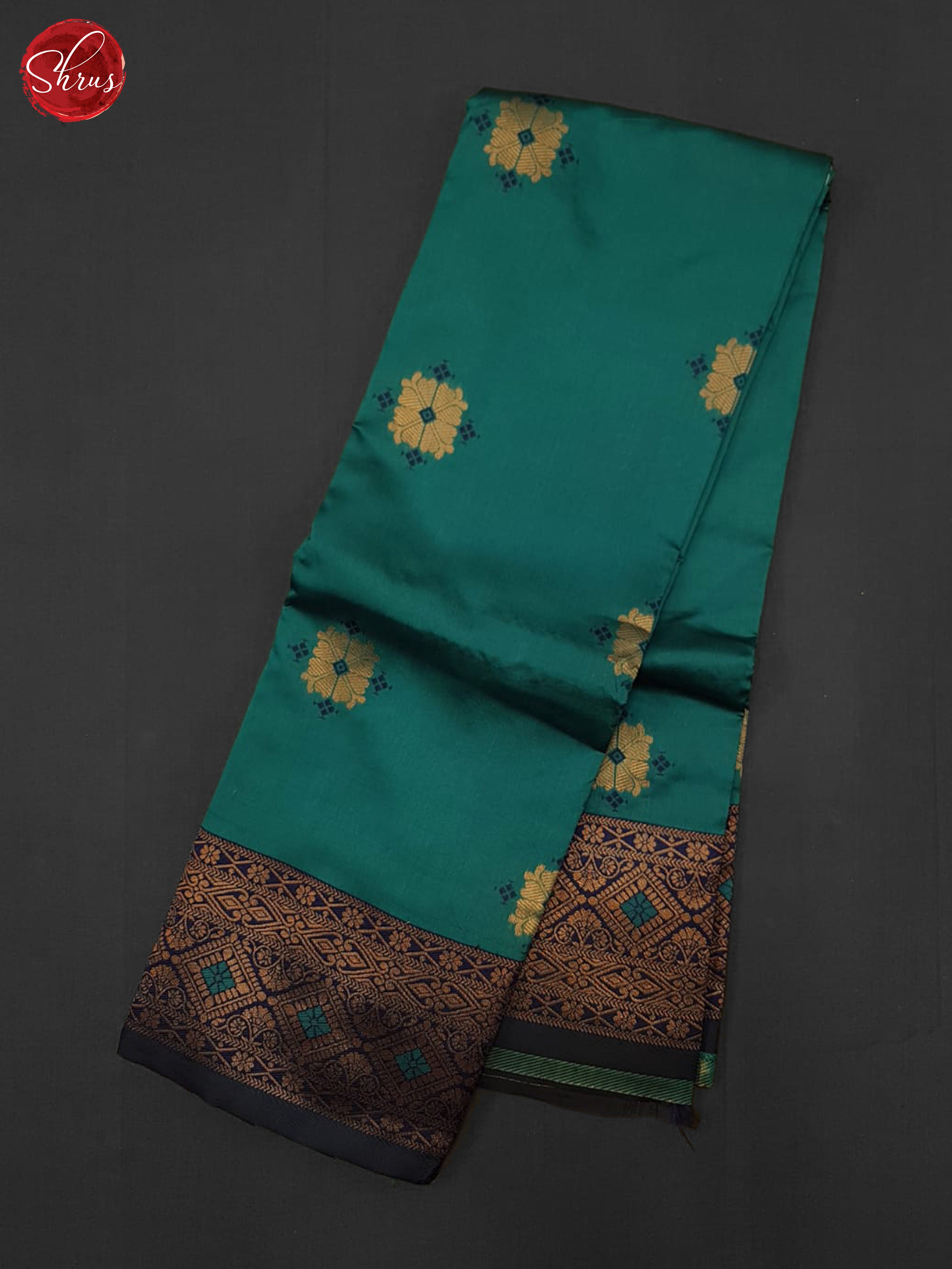 Green And Blue - Semi Soft Silk Saree - Shop on ShrusEternity.com