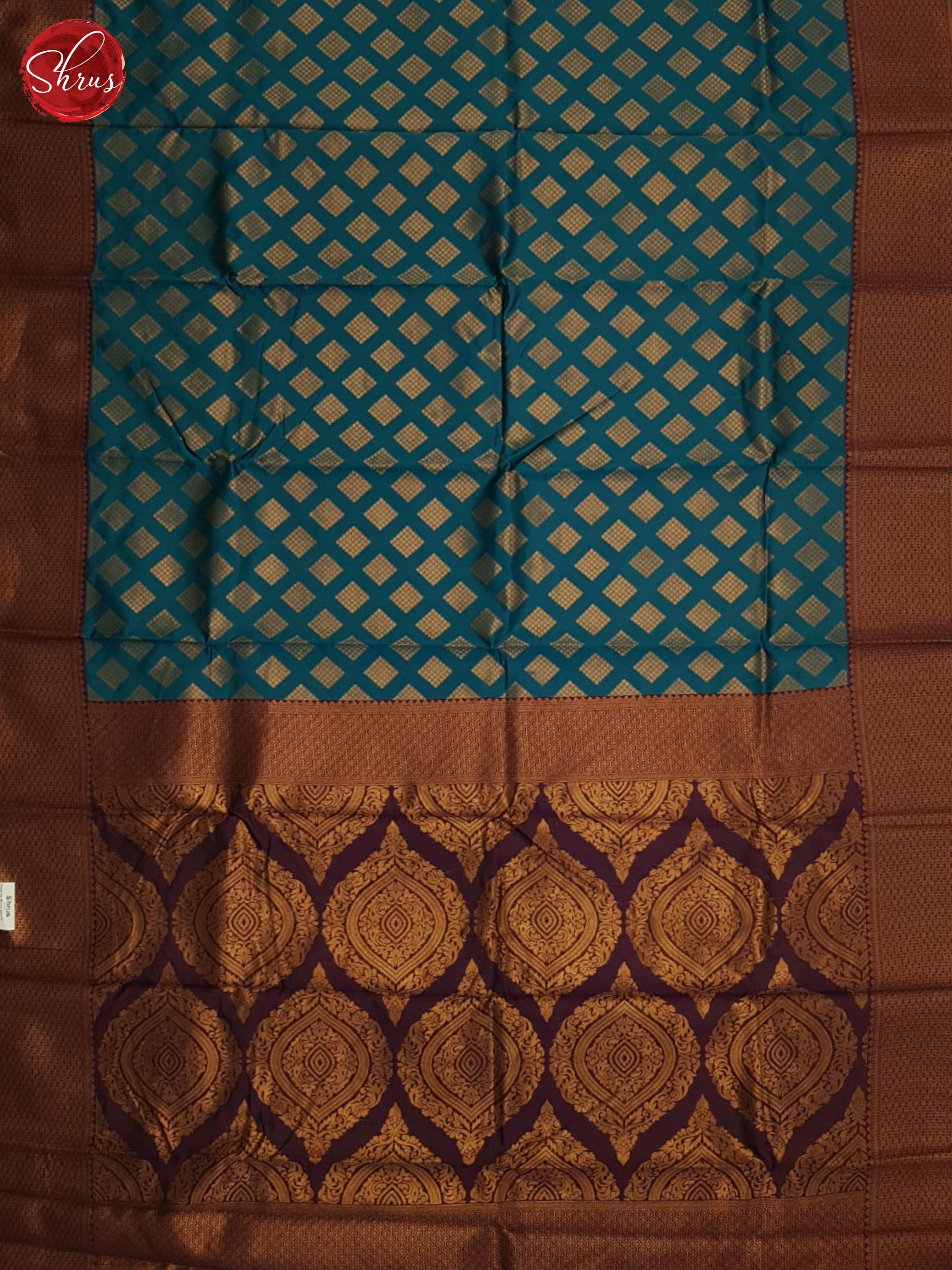 Blue And Wine-Semi Soft silk saree - Shop on ShrusEternity.com