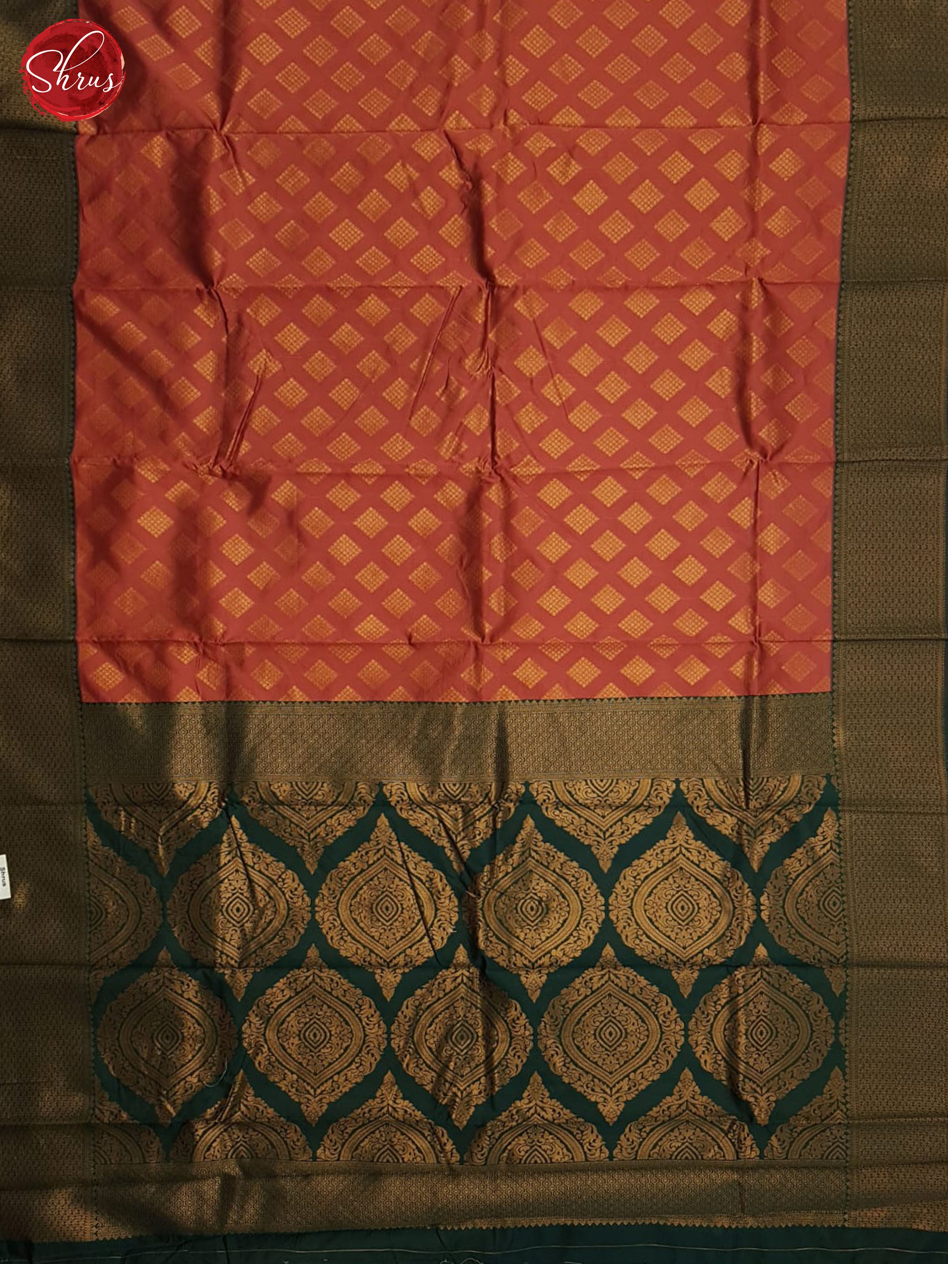 Reddish Pink And Green-Semi soft sillk saree - Shop on ShrusEternity.com