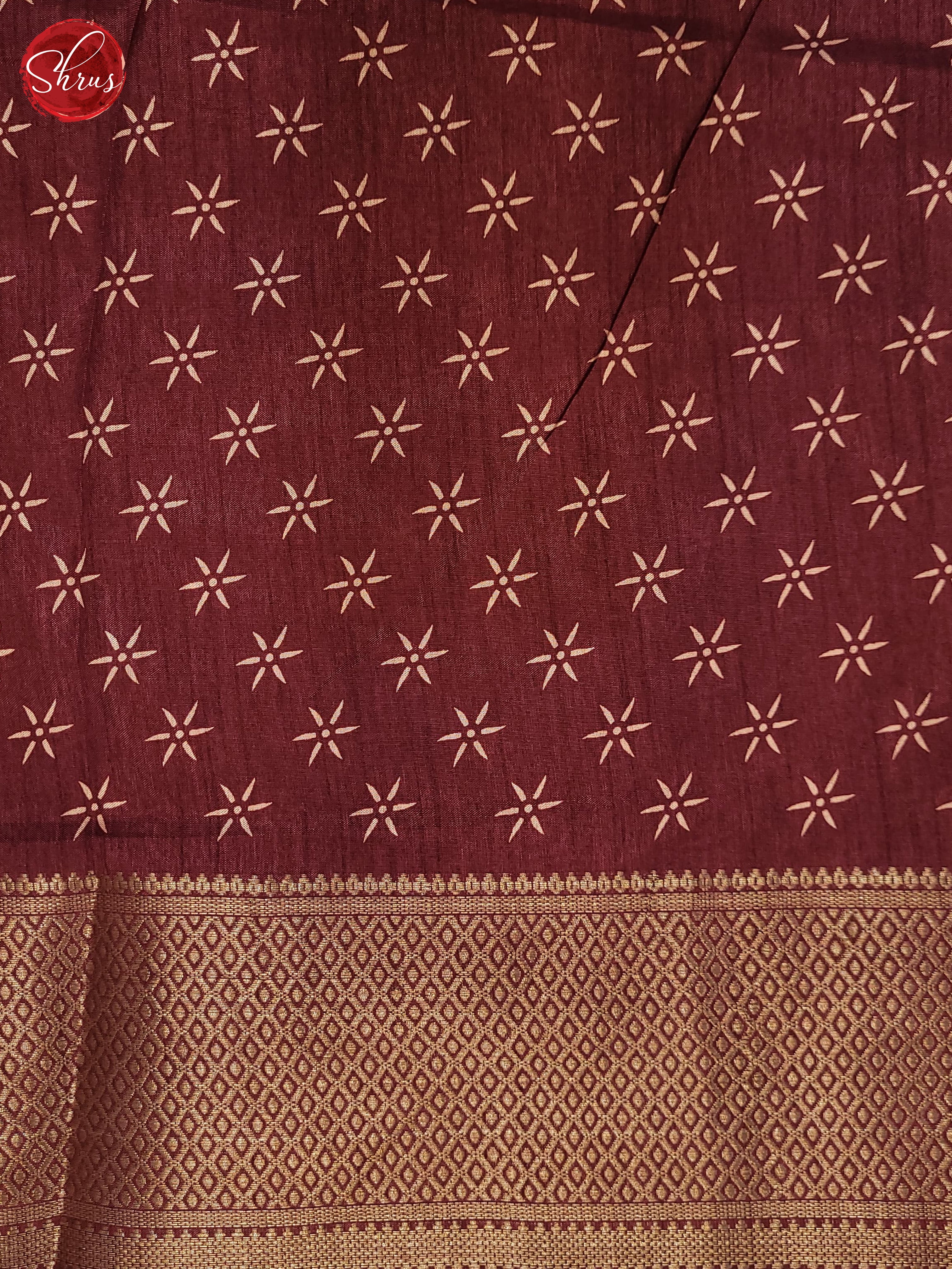 Maroon(Single Tone) - Semi Crepe Saree - Shop on ShrusEternity.com